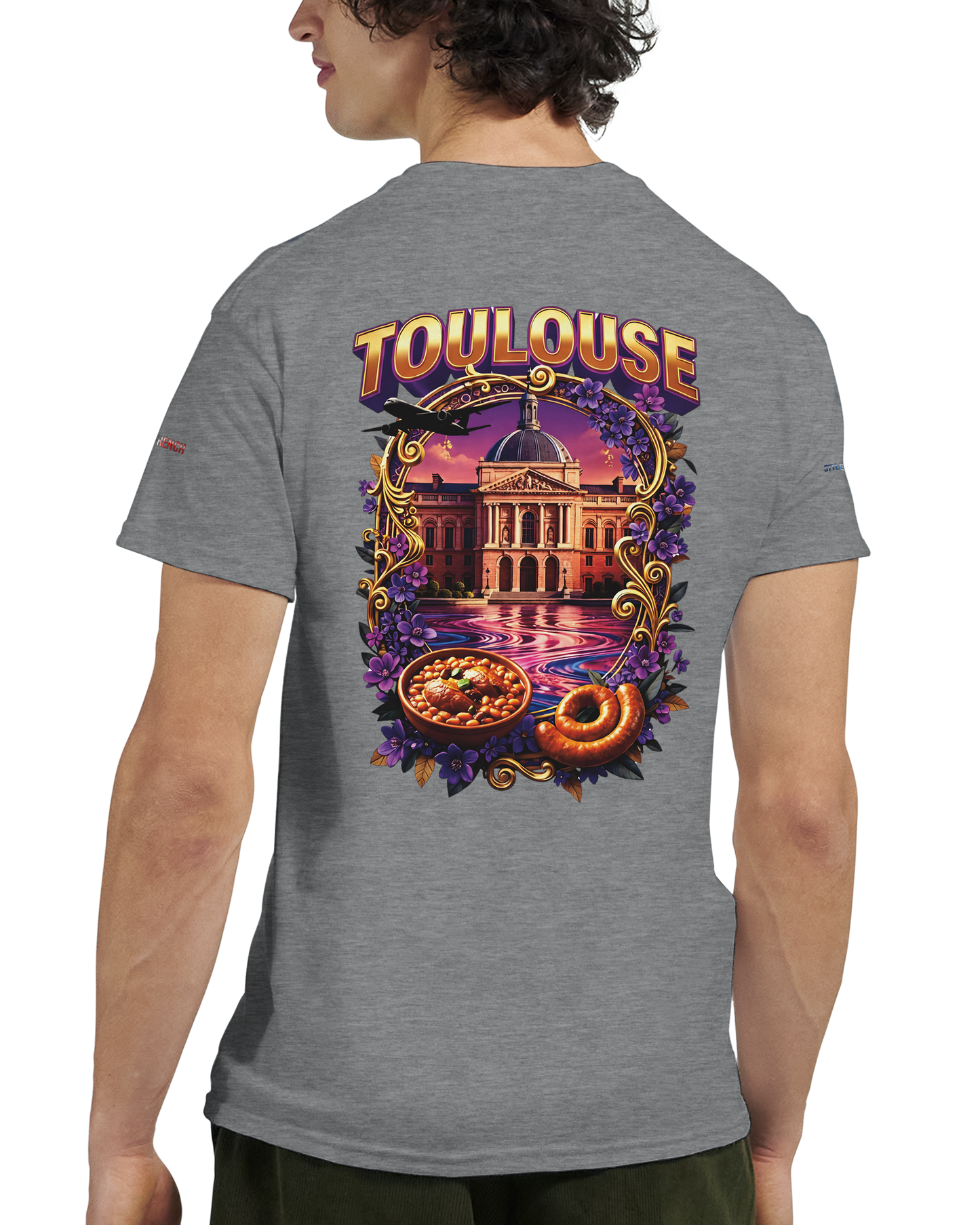 - Unisex Toulouse city of France heavy crewneck t-shirt | Gildan® 5000