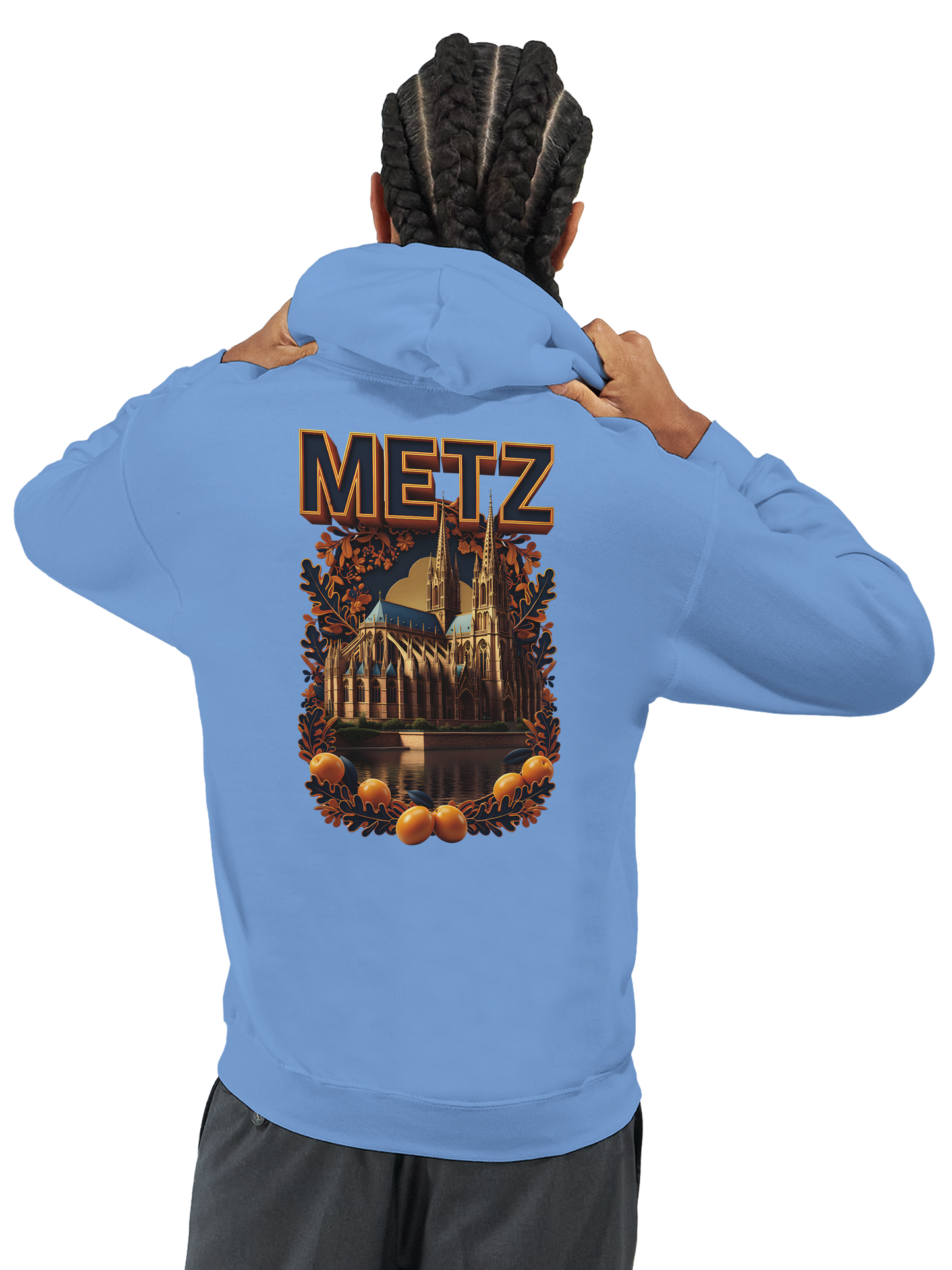 Unisex-Hoodie Metz Stadt Frankreich klassisch | Gildan® 18500