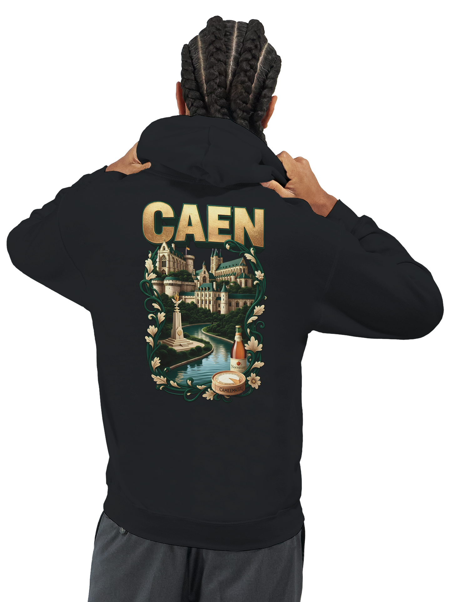 Kapuzenpullover "Caen, Stadt Frankreichs" Unisex Klassiker | Gildan® 18500
