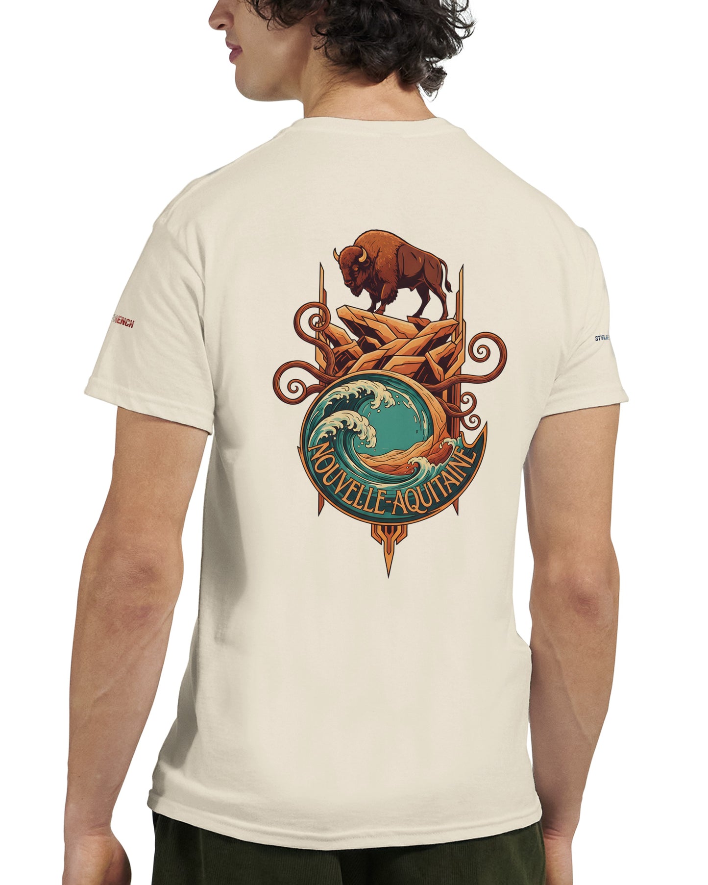T-Shirt Neu-Aquitanien, dick, Rundhalsausschnitt | Gildan® 5000