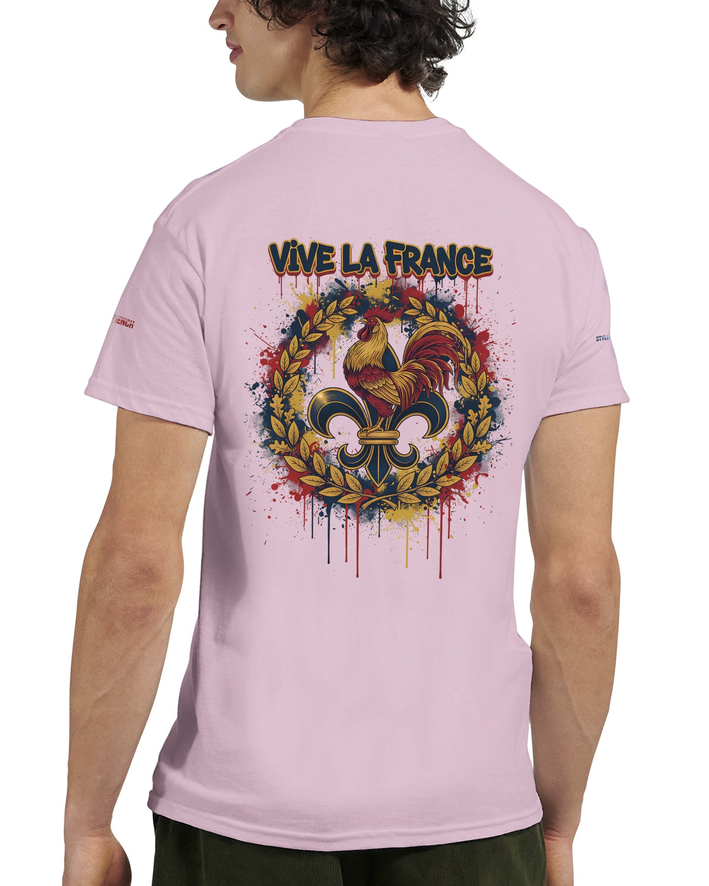 T-Shirt vive la France Herren dick Rundhals | Gildan® 5000