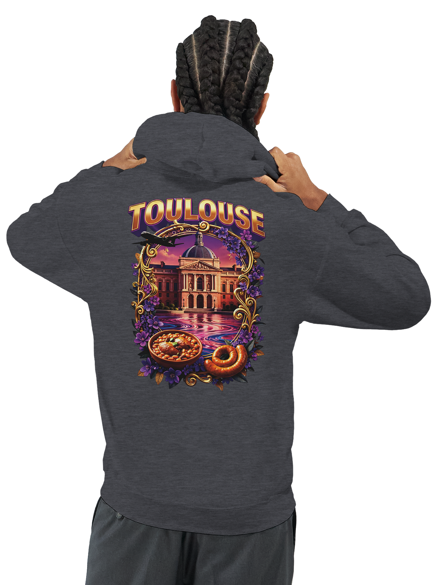 Unisex-Kapuzenpullover Toulouse Stadt Frankreich klassisch | Gildan® 18500