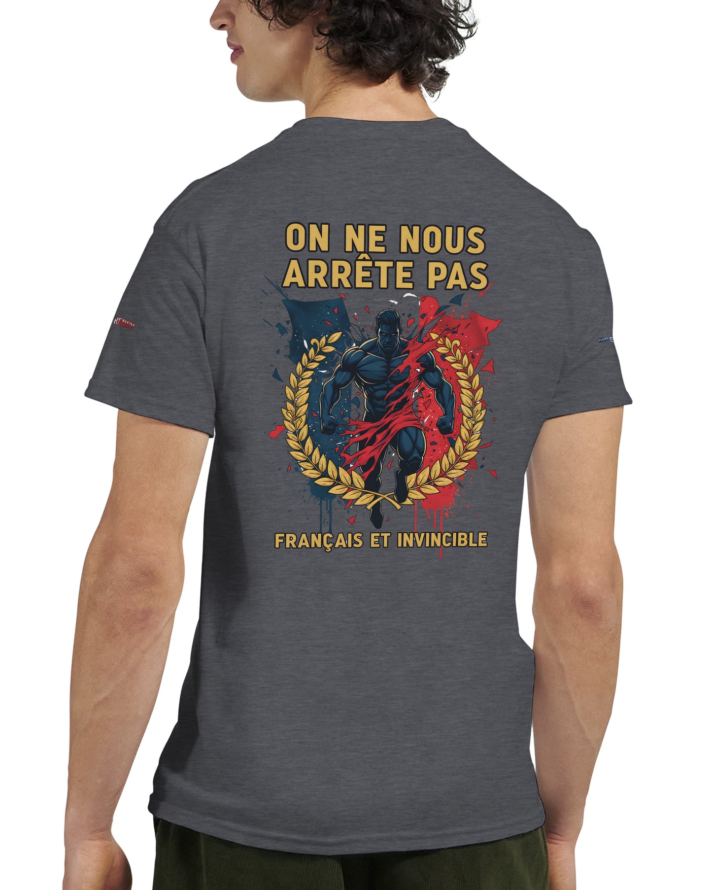 Men's "Can't Stop Us" French Style Heavyweight Crewneck T-shirt | Gildan® 5000