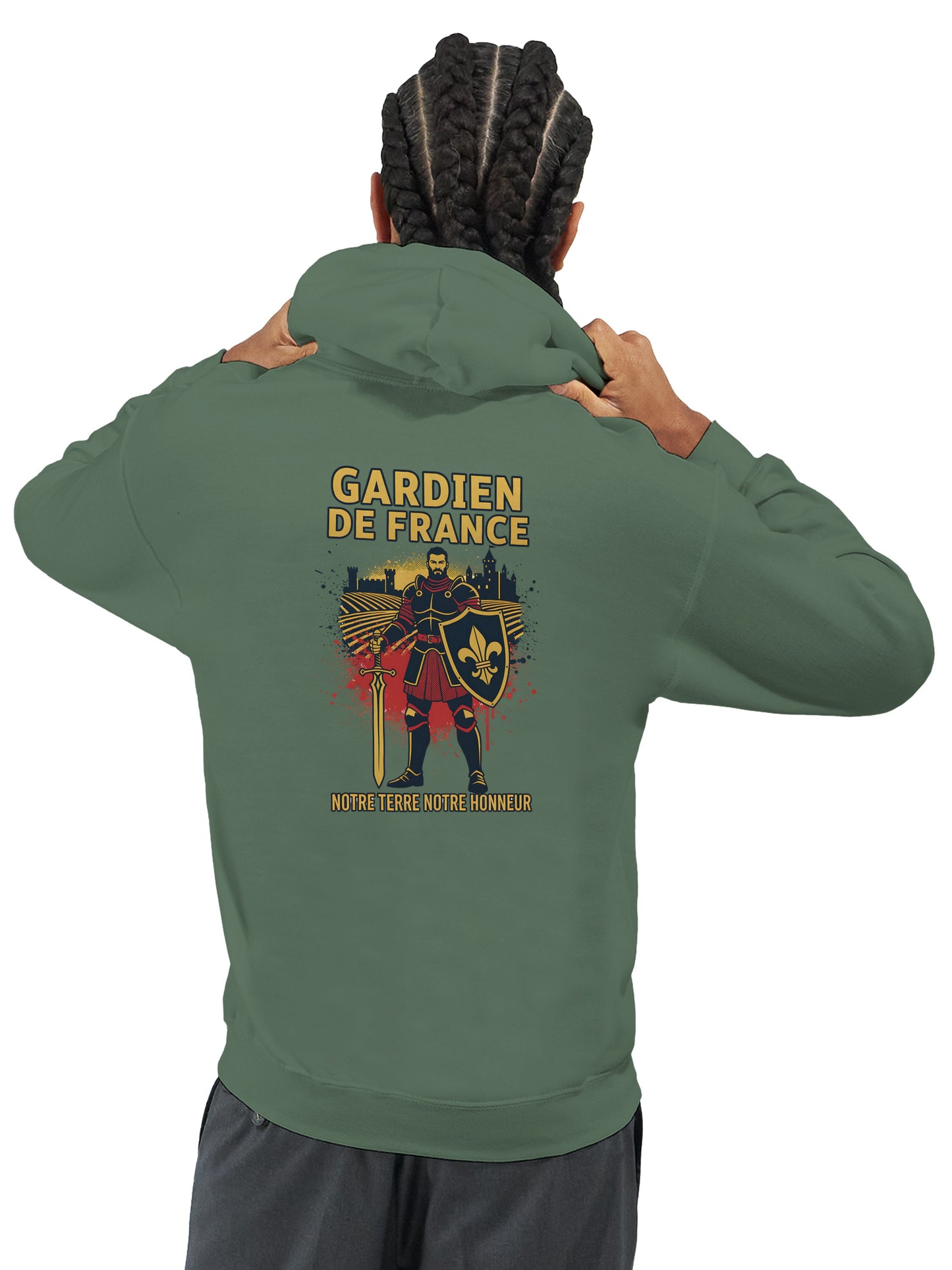 Klassischer Frankreich-Torwart-Hoodie für Herren | Gildan® 18500