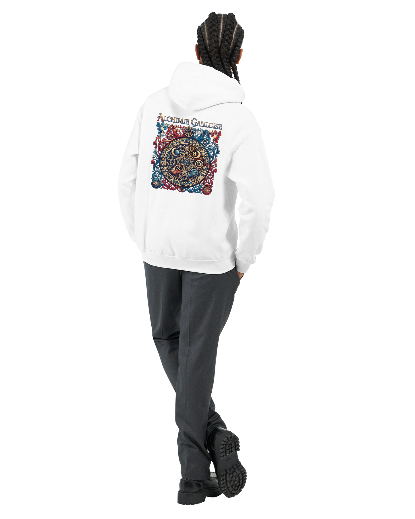 Herren-Kapuzenpullover „Gallische Alchemie“ klassisch | Gildan® 18500