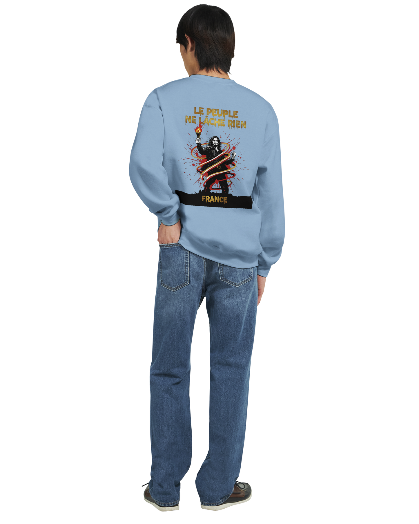 Sweatshirt "Le peuple lâche rien" French Style Classic Crewneck | Gildan® 18000