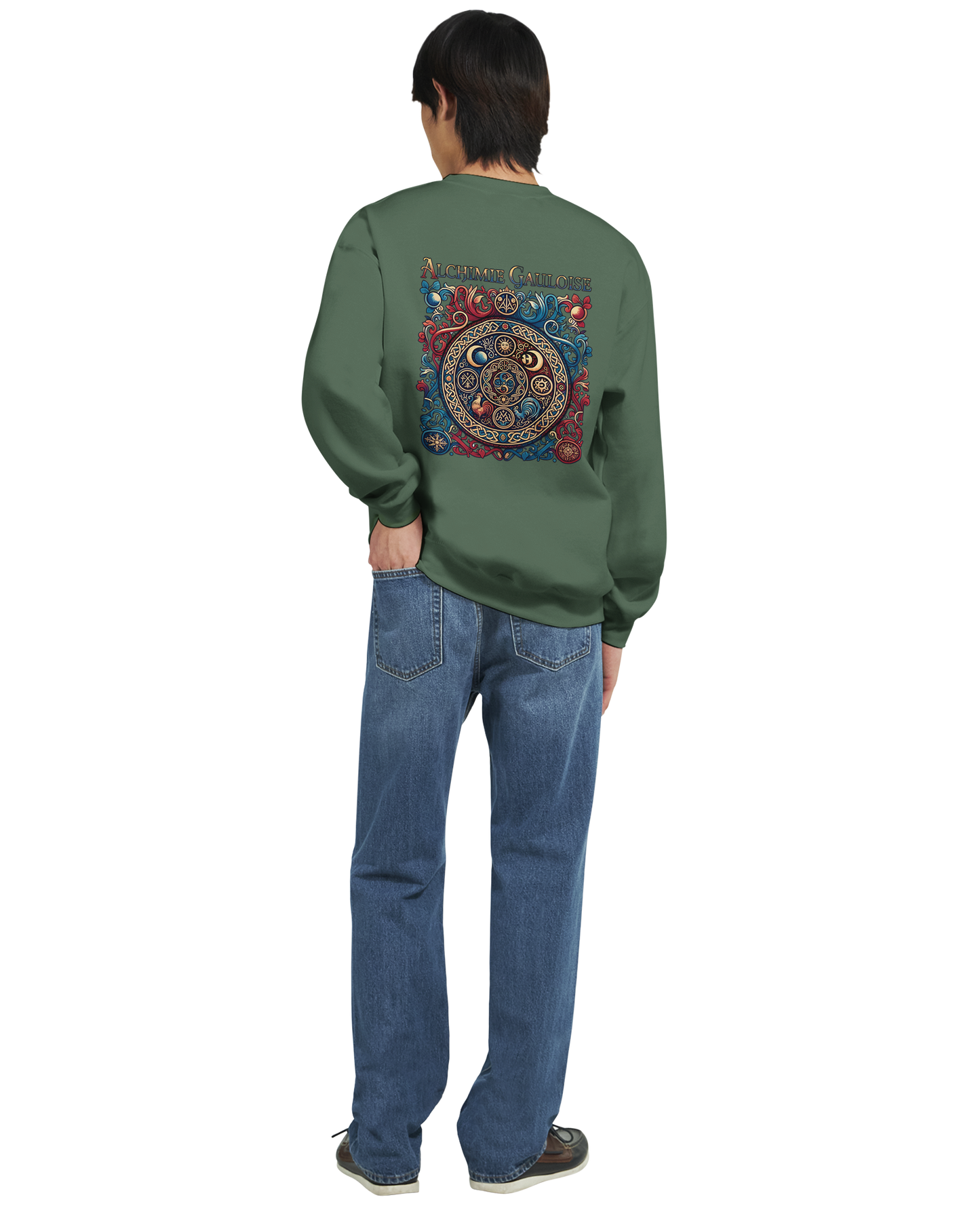 Herren-Sweatshirt "Gallische Alchemie" Klassisches Rundhals-Sweatshirt | Gildan® 18000