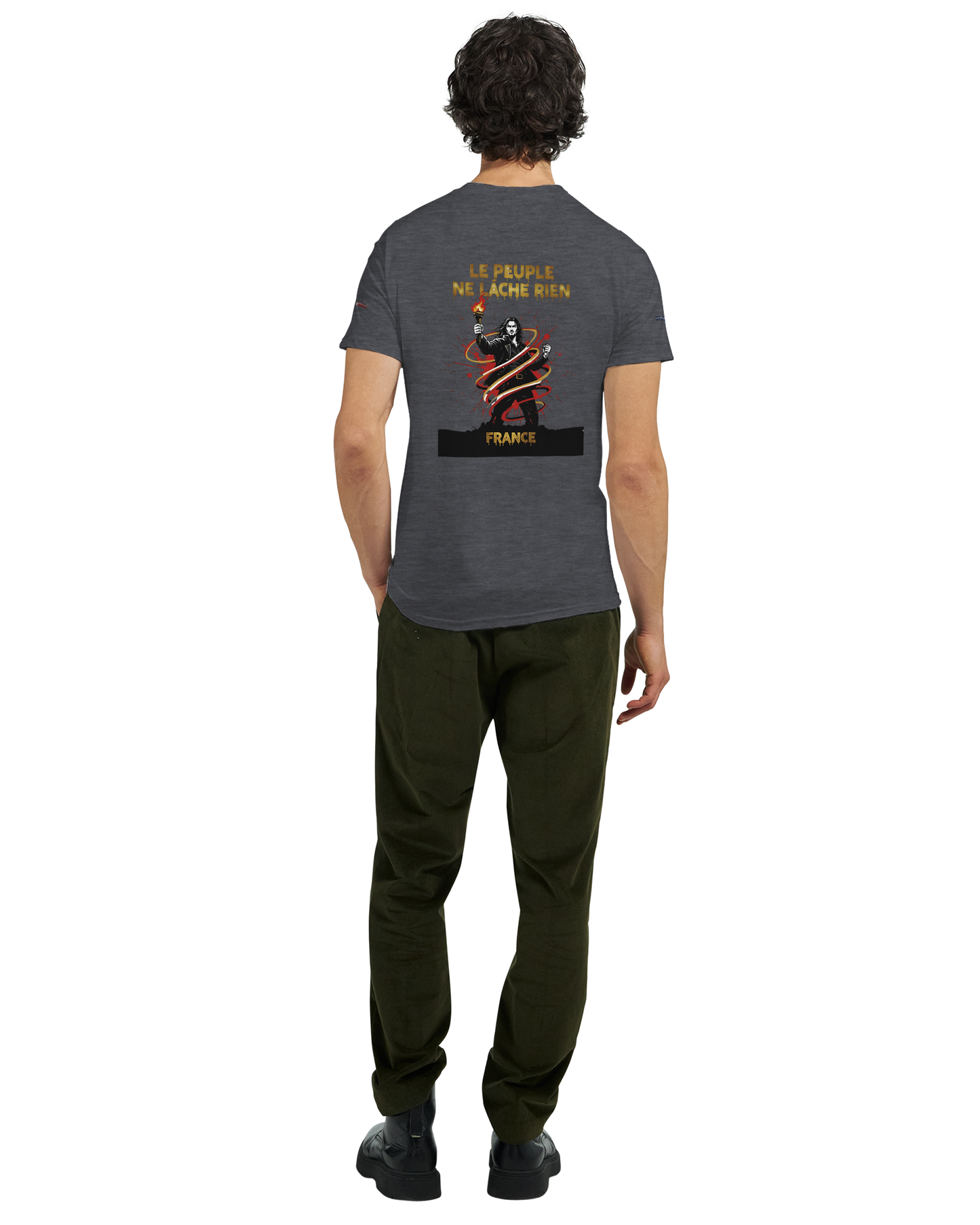 T-shirt Homme Le Peuple Ne Lâche Rien - Coton Premium