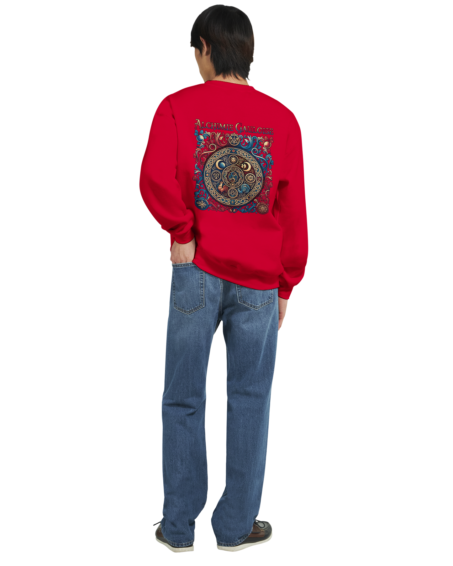 Herren-Sweatshirt "Gallische Alchemie" Klassisches Rundhals-Sweatshirt | Gildan® 18000