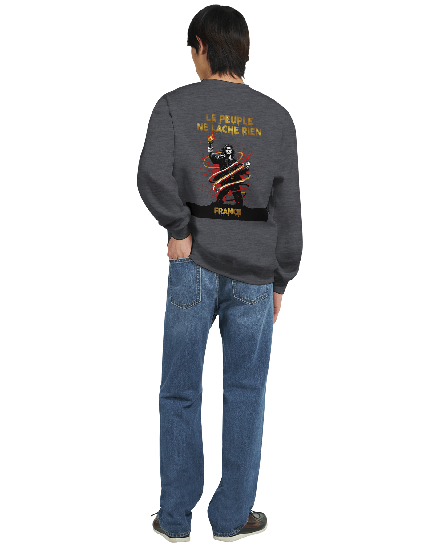 Sweatshirt "Le peuple lâche rien" French Style Classic Crewneck | Gildan® 18000