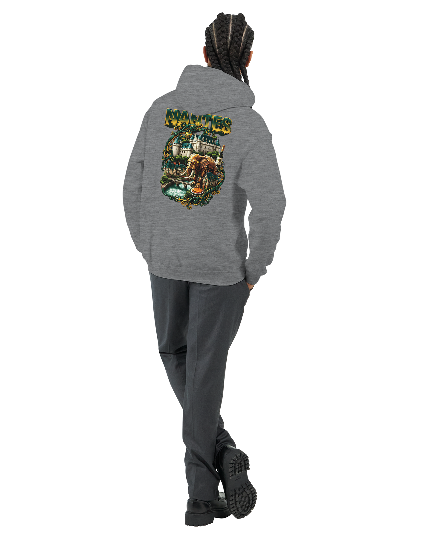 Unisex-Kapuzenpullover Nantes Stadt Frankreich klassisch | Gildan® 18500
