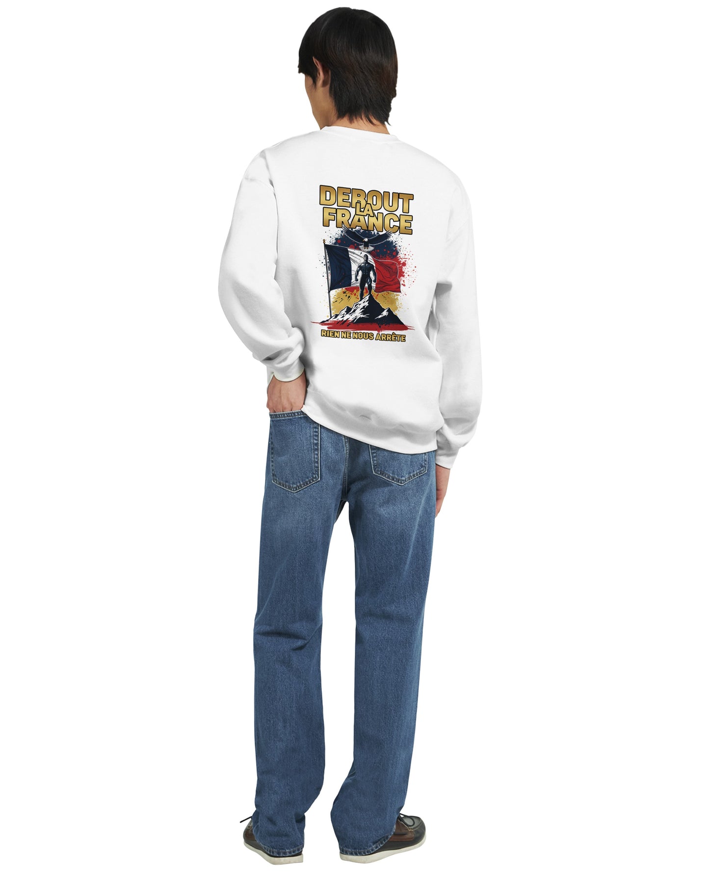Klassisches Rundhals-Sweatshirt „Debout la France“ | Gildan® 18000