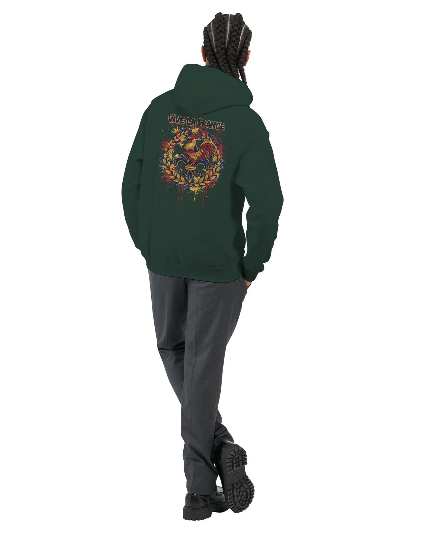 Sweat à capuche Vive la France – Hoodie Premium pour Homme