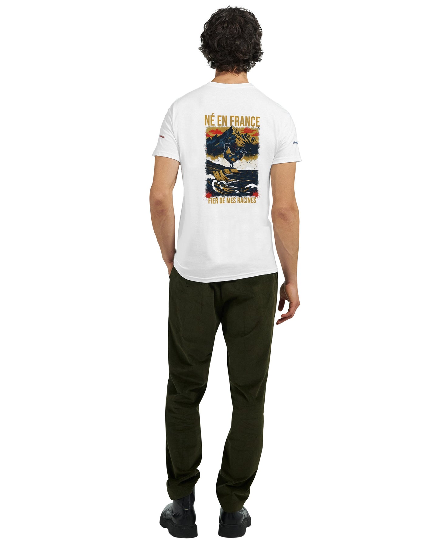 T-Shirt in Frankreich geboren dick rundhals | Gildan® 5000