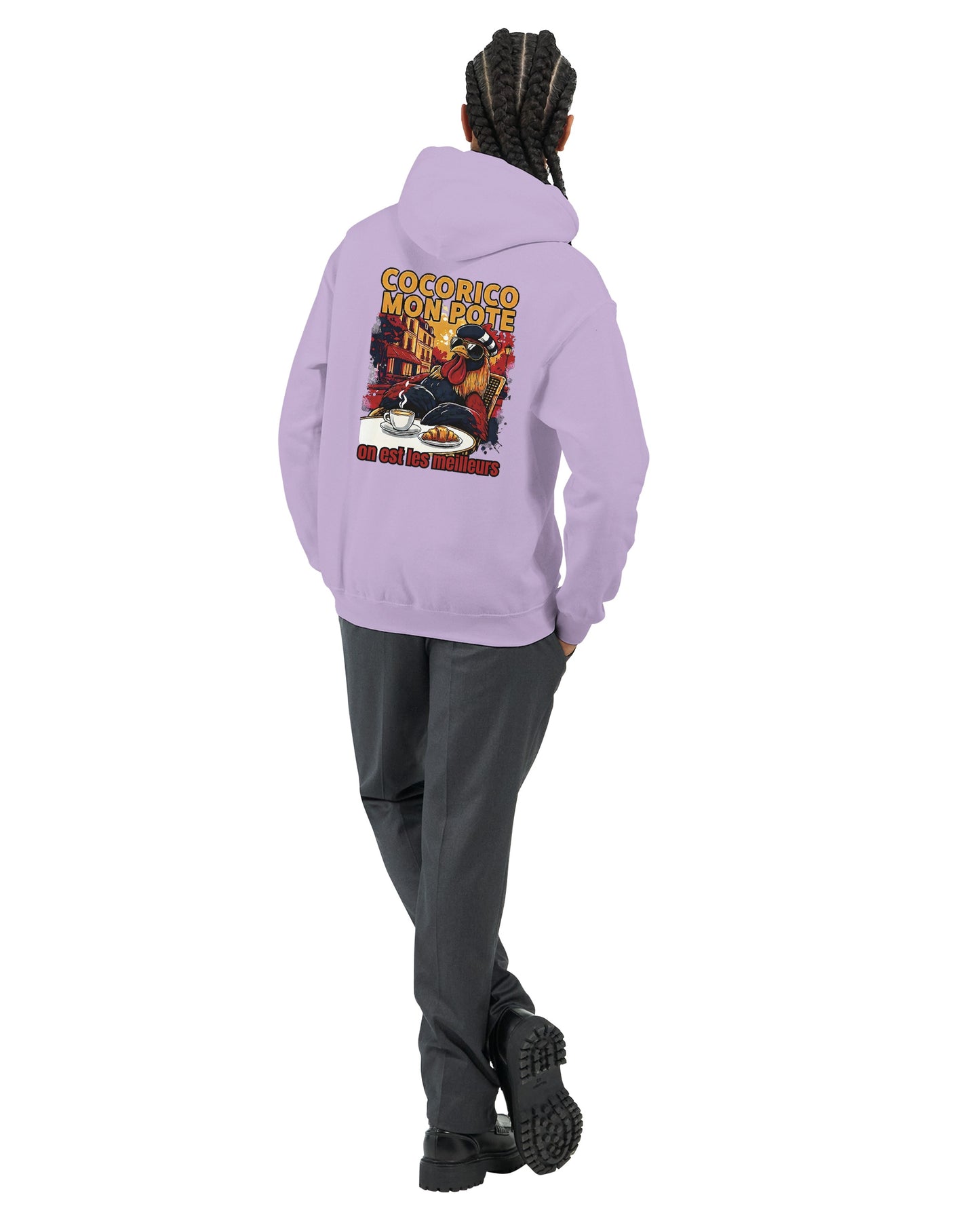 Herren-Kapuzenpullover „Cocorico, wir sind die Besten“ klassisch | Gildan® 18500