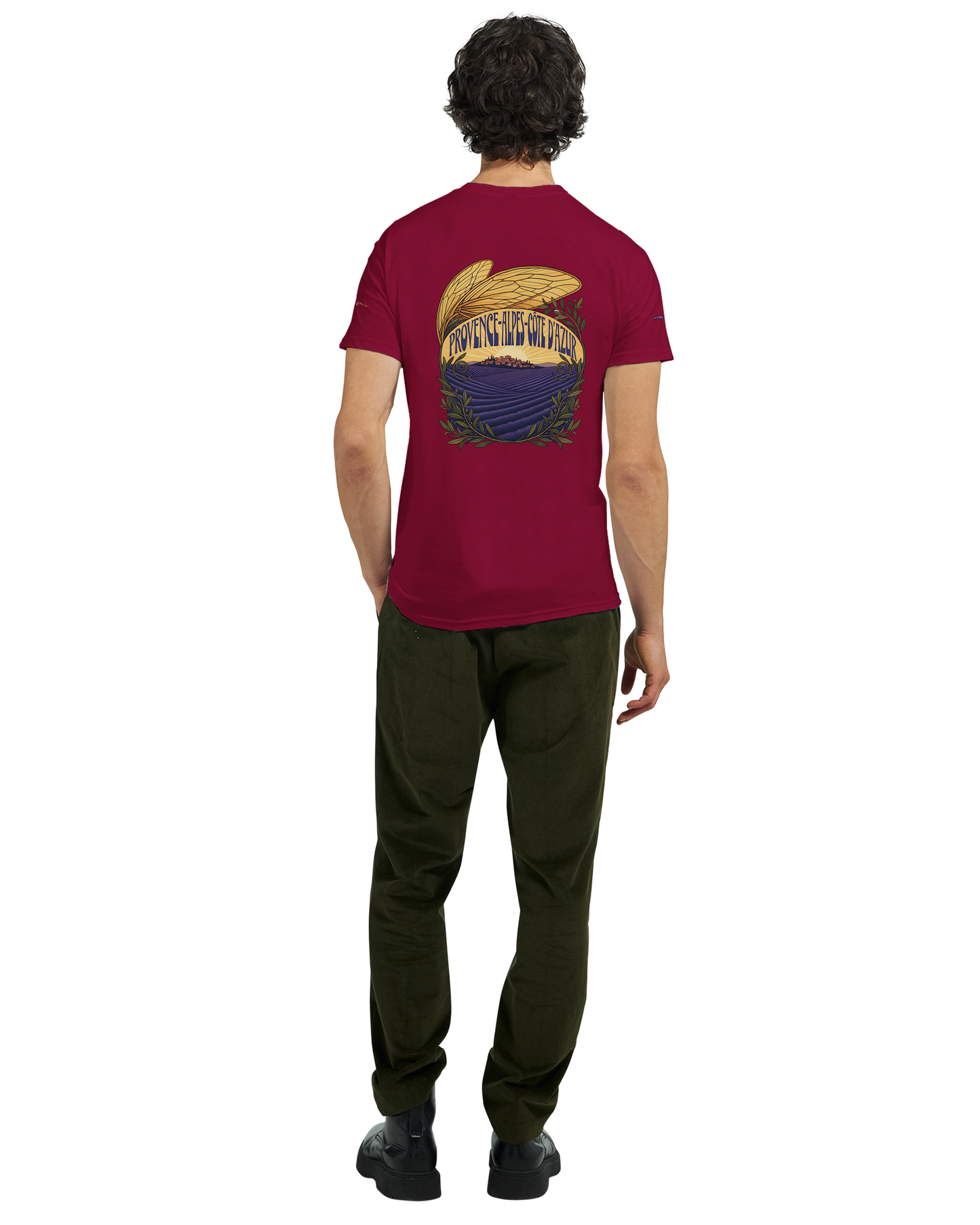 Unisex T-Shirt Provence-Alpes-Côte d'Azur, schwerer Rundhalsausschnitt | Gildan® 5000