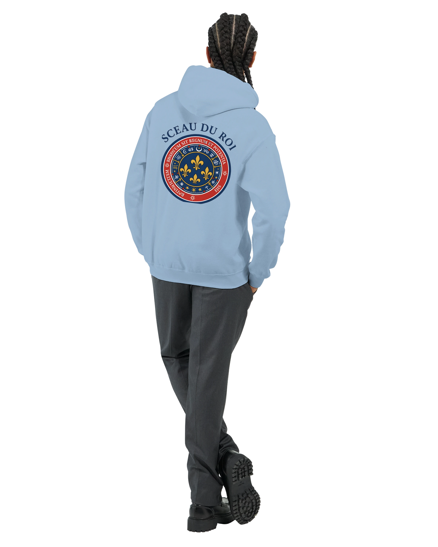 Herren-Kapuzenpullover „Siegel des Königs“ klassisch | Gildan® 18500