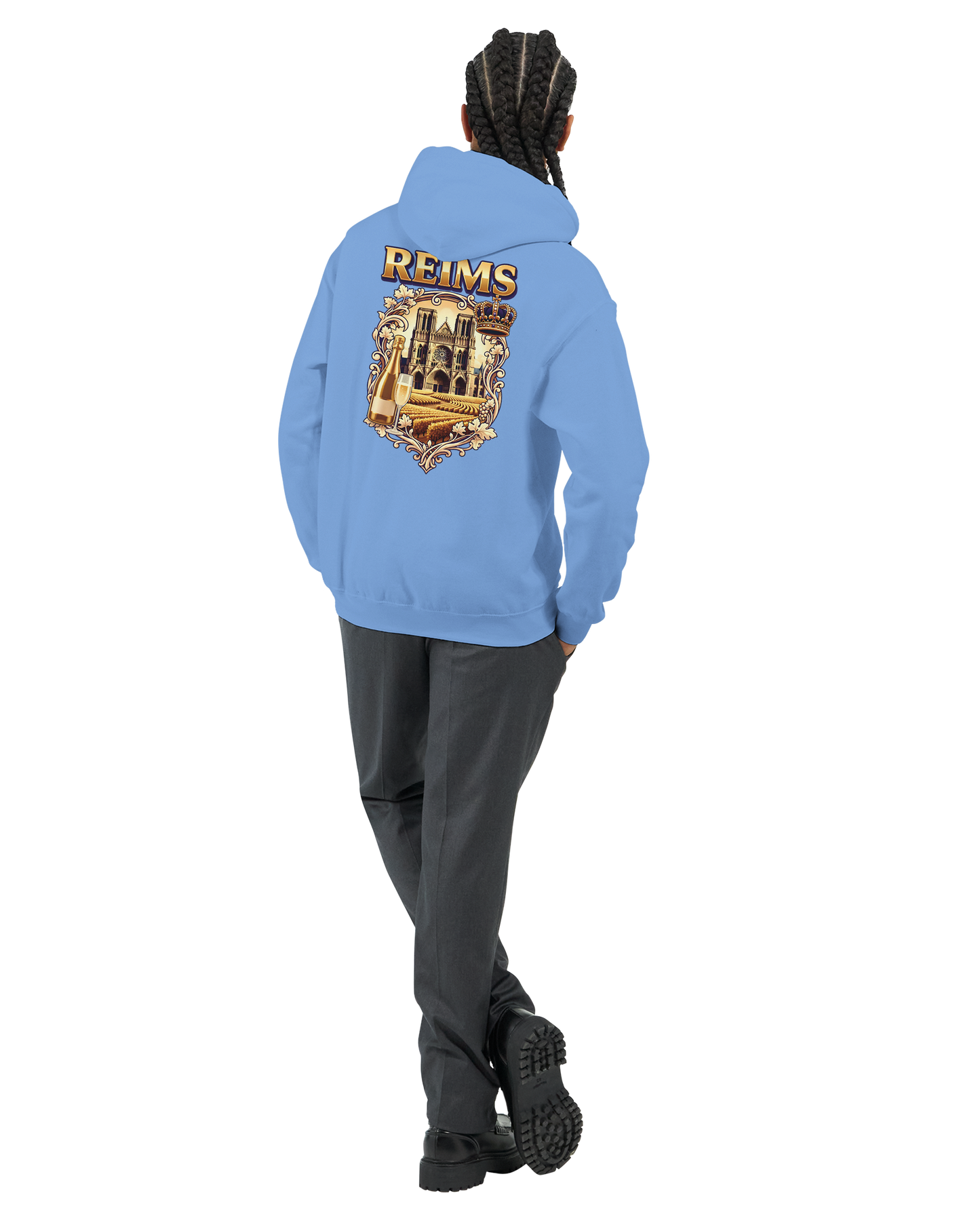 Sweat à capuche Reims – Hoodie unisexe classique style ville de France