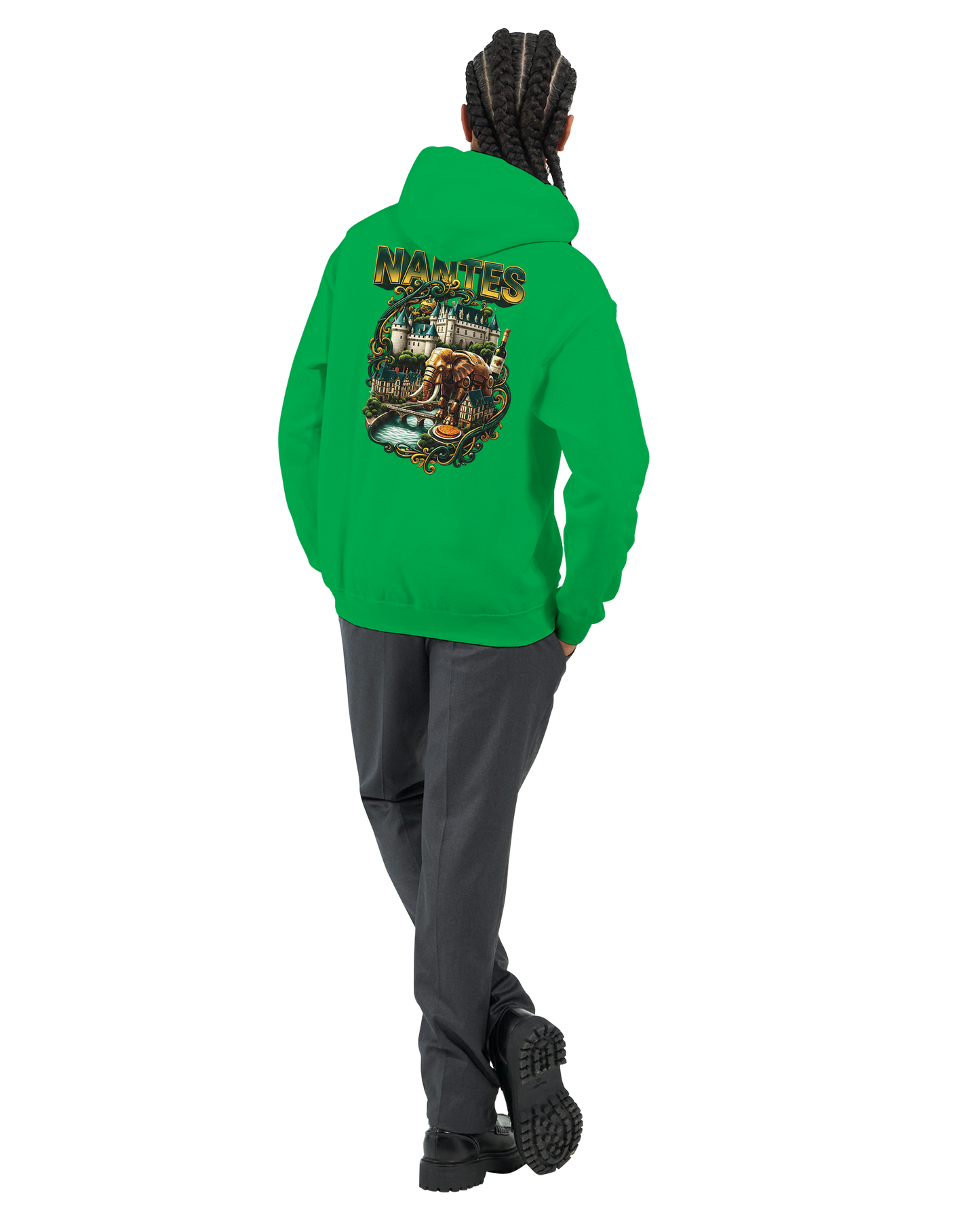 Unisex-Kapuzenpullover Nantes Stadt Frankreich klassisch | Gildan® 18500