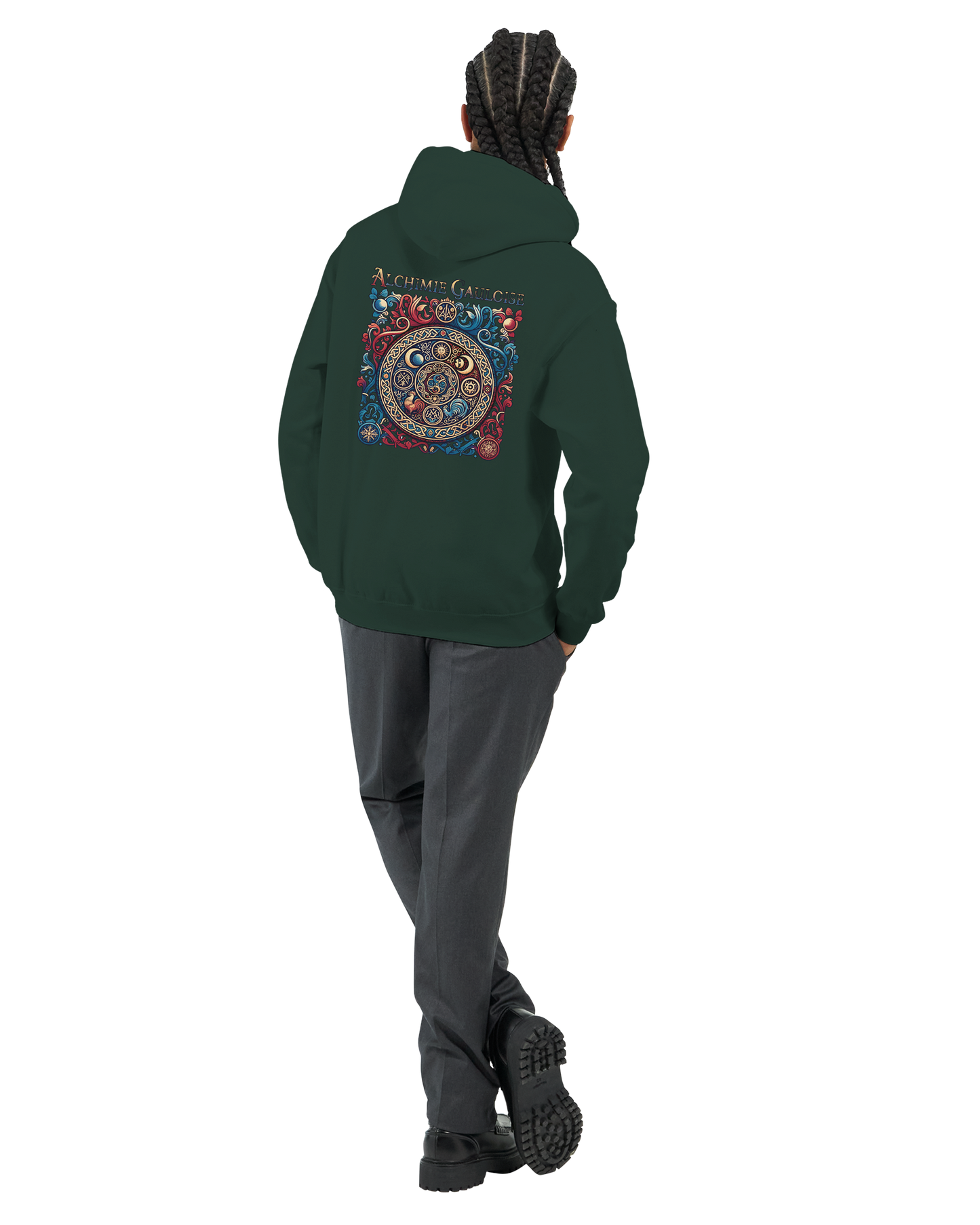 Herren-Kapuzenpullover „Gallische Alchemie“ klassisch | Gildan® 18500
