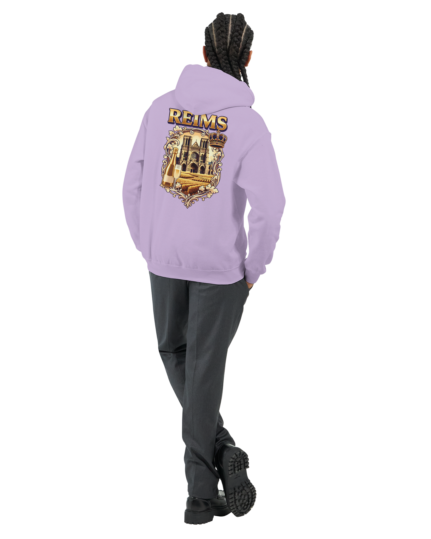 Sweat à capuche Reims – Hoodie unisexe classique style ville de France