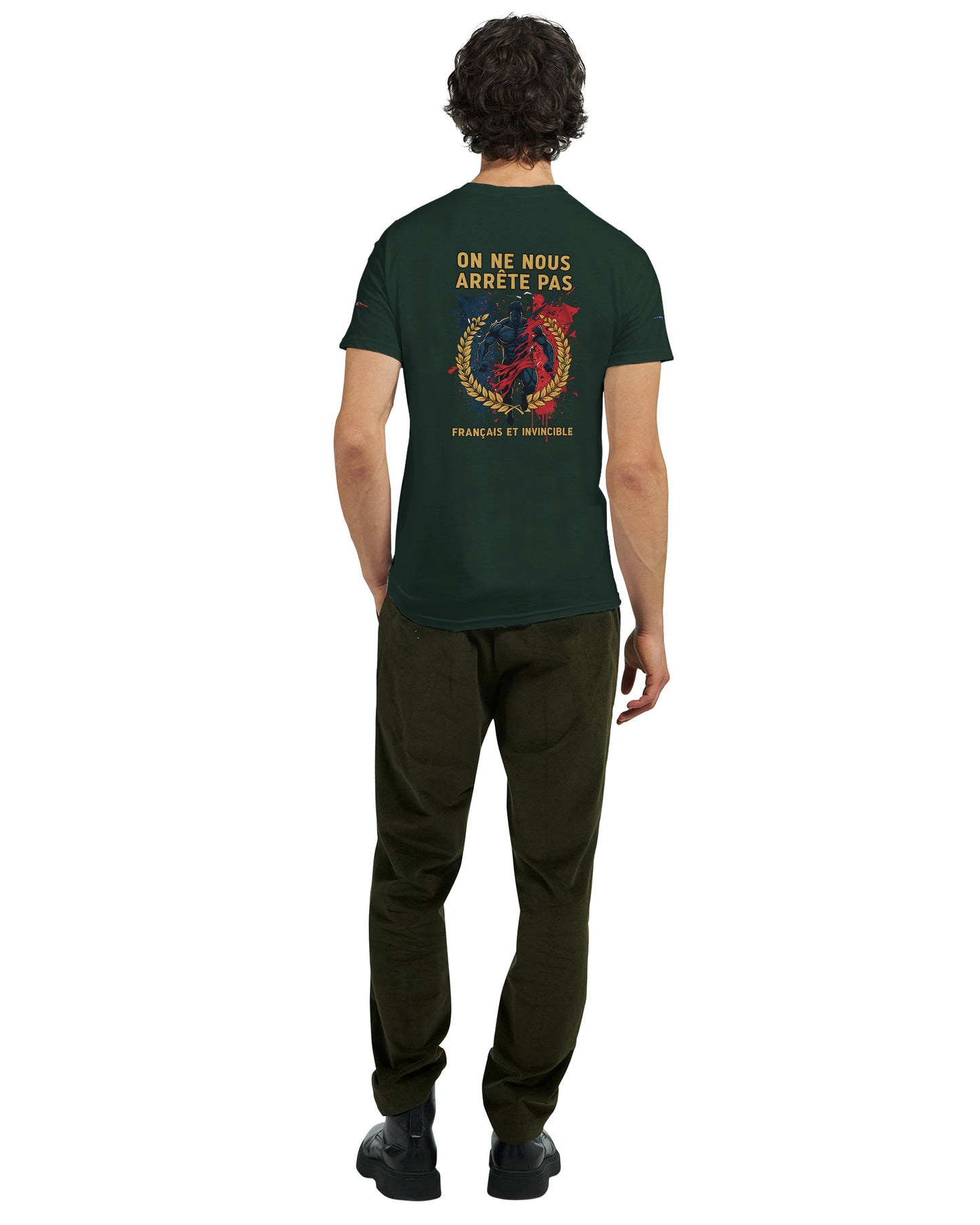Men's "Can't Stop Us" French Style Heavyweight Crewneck T-shirt | Gildan® 5000
