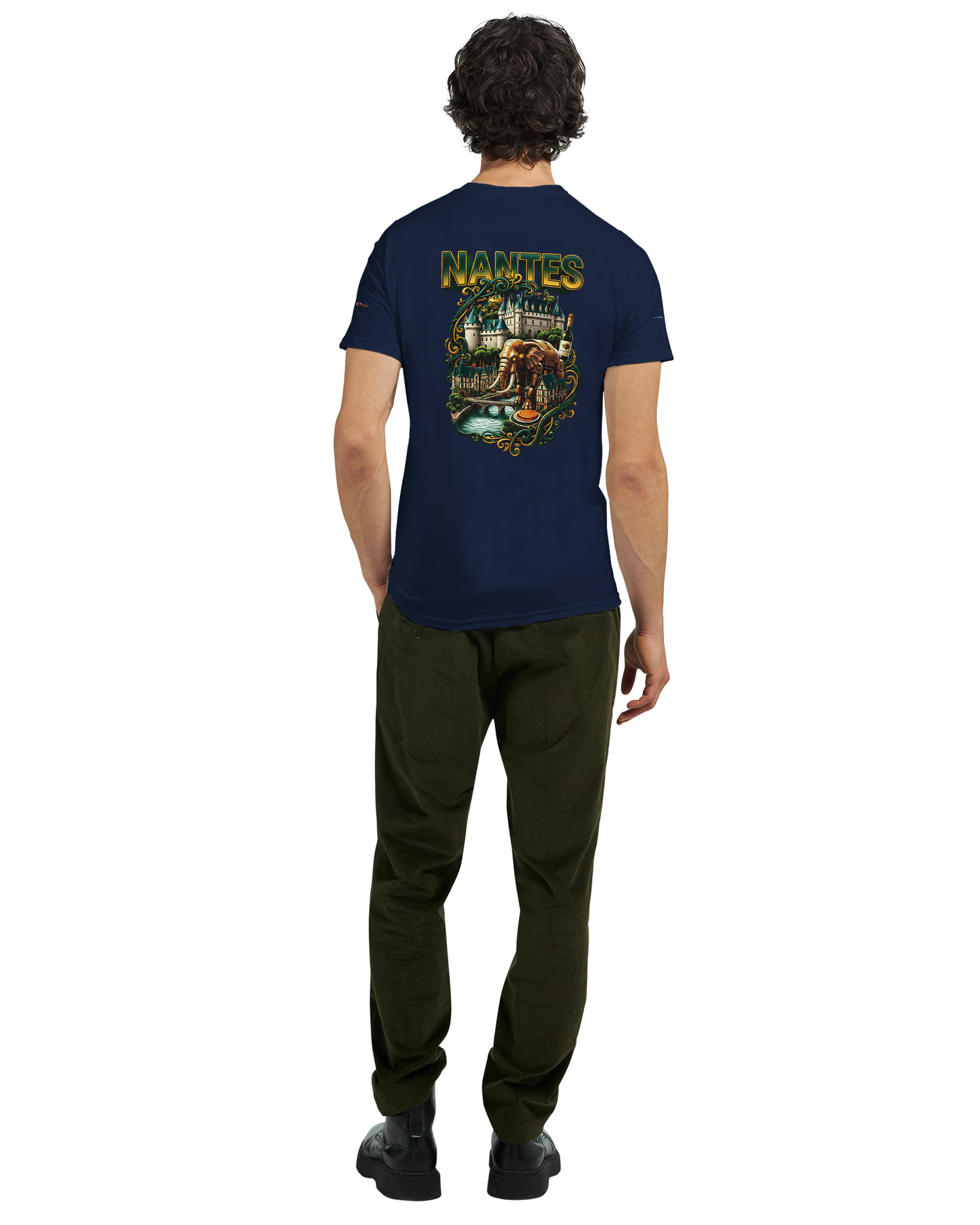 Unisex T-Shirt Nantes Stadt Frankreich | dickes Rundhals-T-Shirt | Gildan® 5000