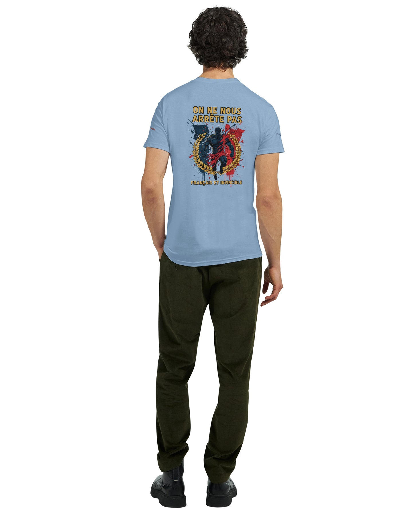 Men's "Can't Stop Us" French Style Heavyweight Crewneck T-shirt | Gildan® 5000