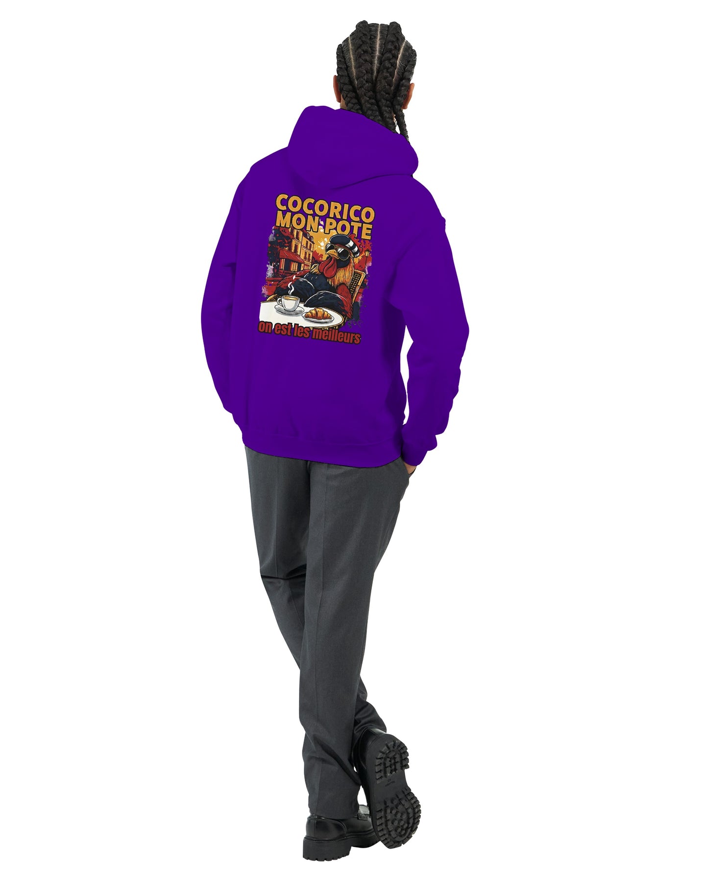 Herren-Kapuzenpullover „Cocorico, wir sind die Besten“ klassisch | Gildan® 18500