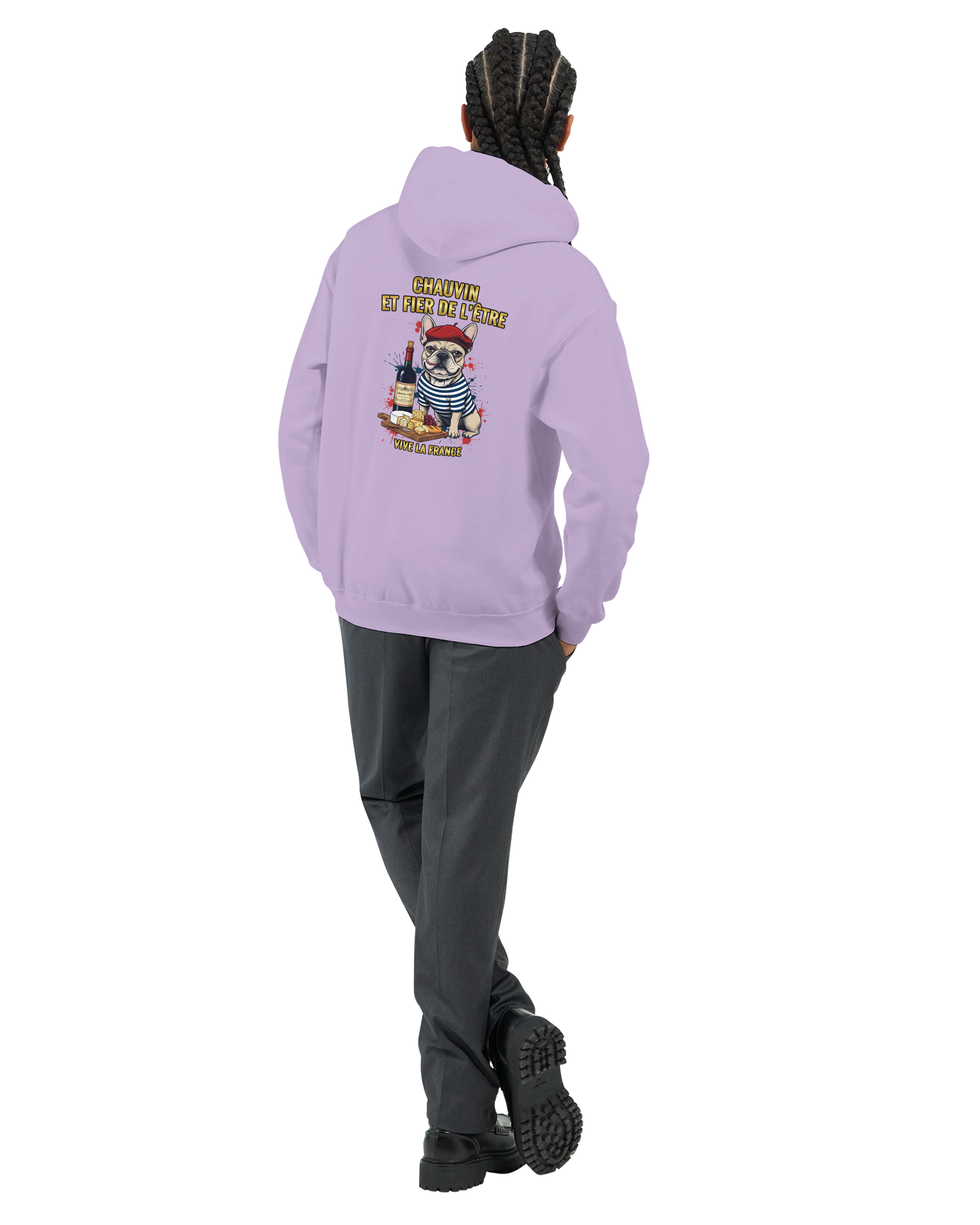 Klassischer französischer Hoodie "Chauvinistisch und stolz darauf, ein Mann zu sein" | Gildan® 18500