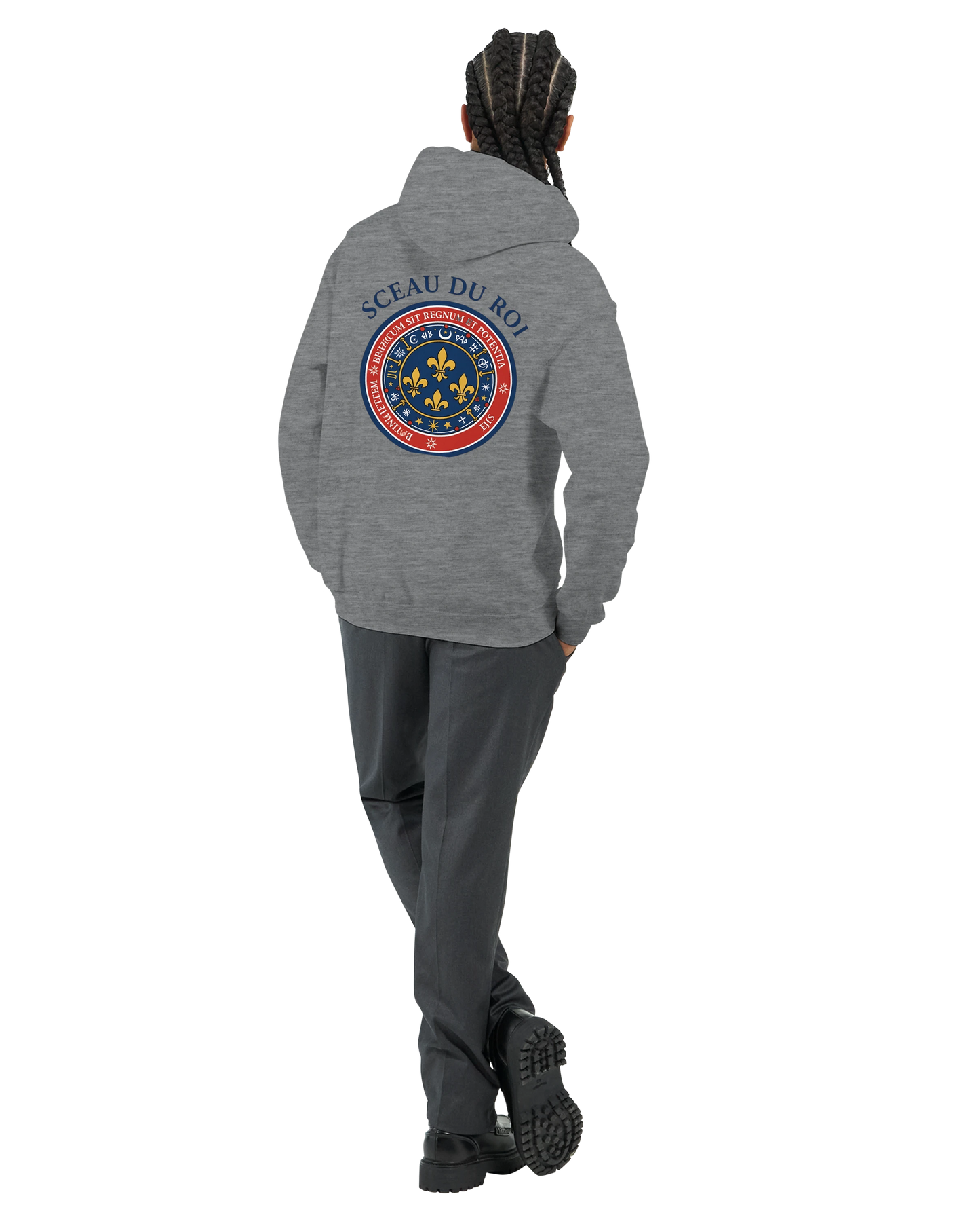 Herren-Kapuzenpullover „Siegel des Königs“ klassisch | Gildan® 18500