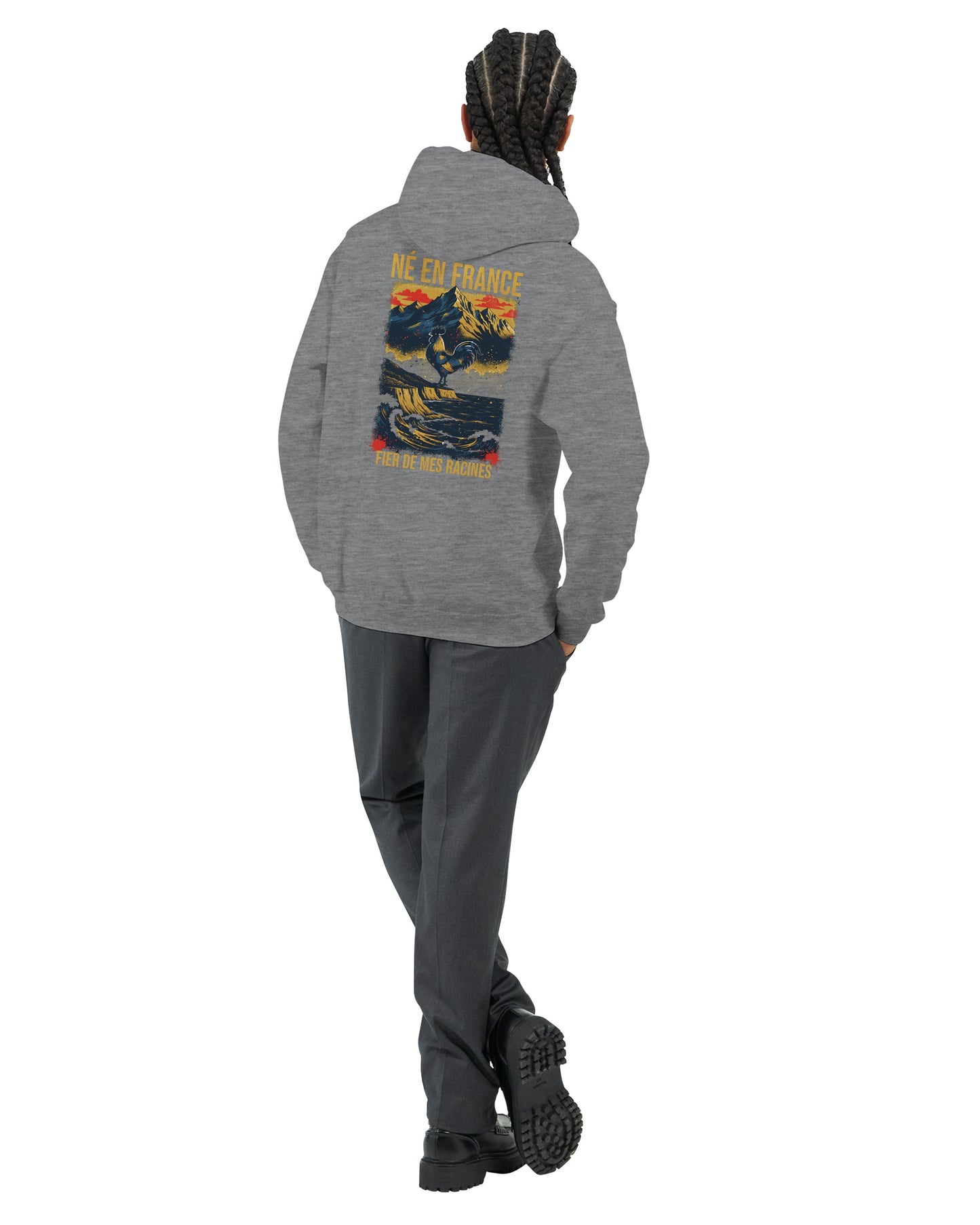 Sweat à Capuche Homme « Né en France » – Premium Confort et Style