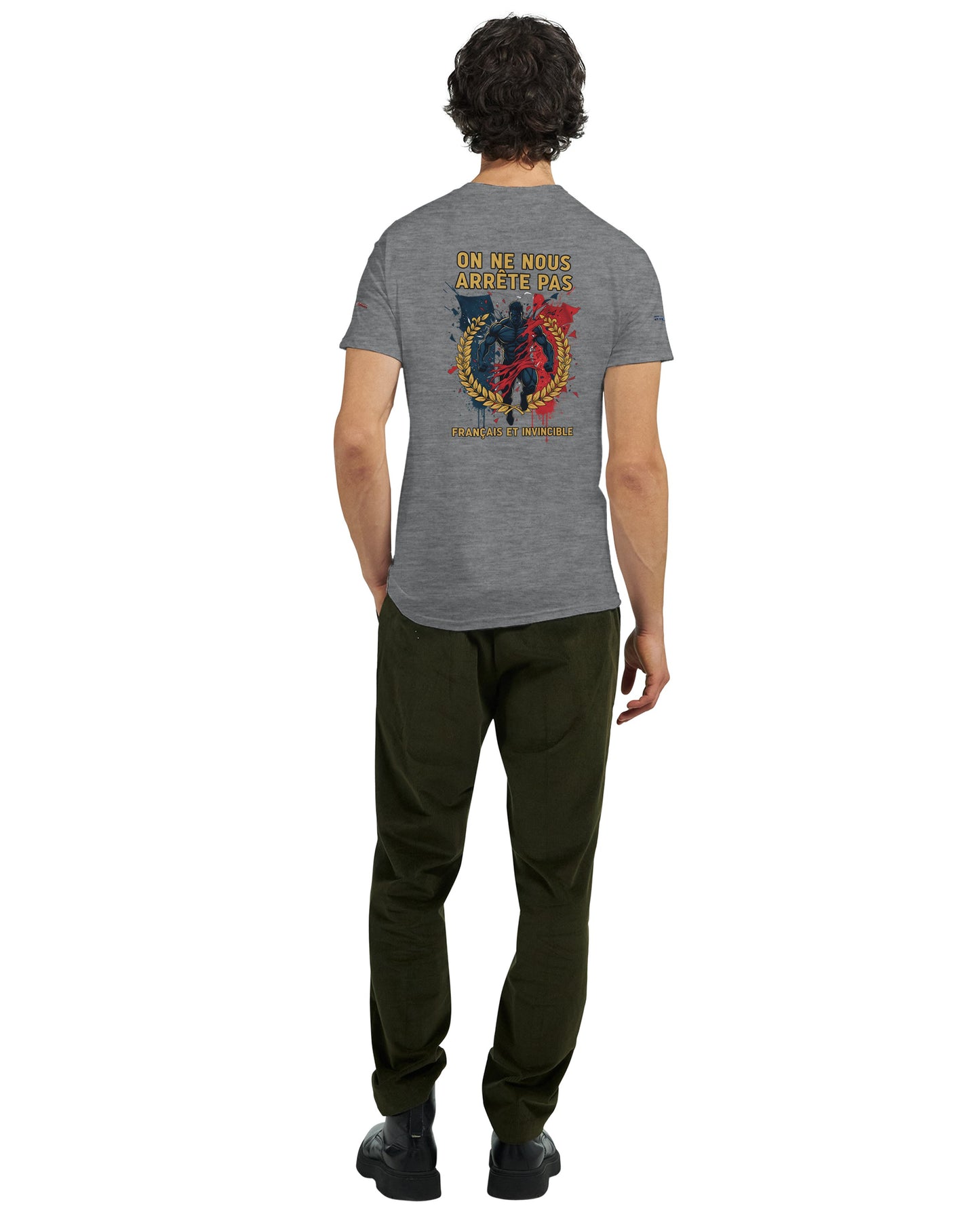 Men's "Can't Stop Us" French Style Heavyweight Crewneck T-shirt | Gildan® 5000