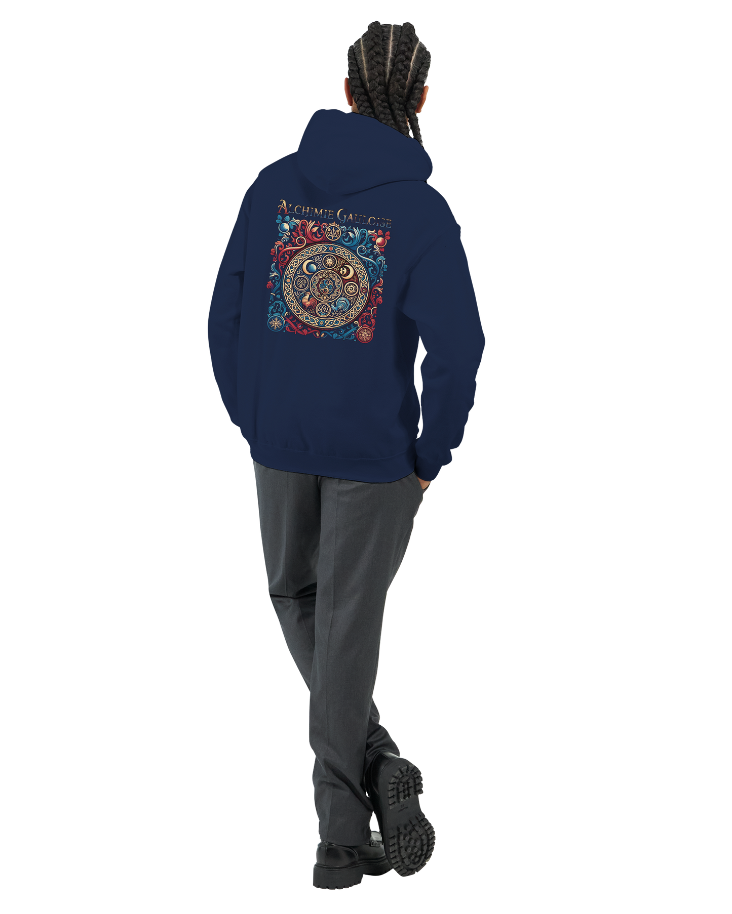 Herren-Kapuzenpullover „Gallische Alchemie“ klassisch | Gildan® 18500