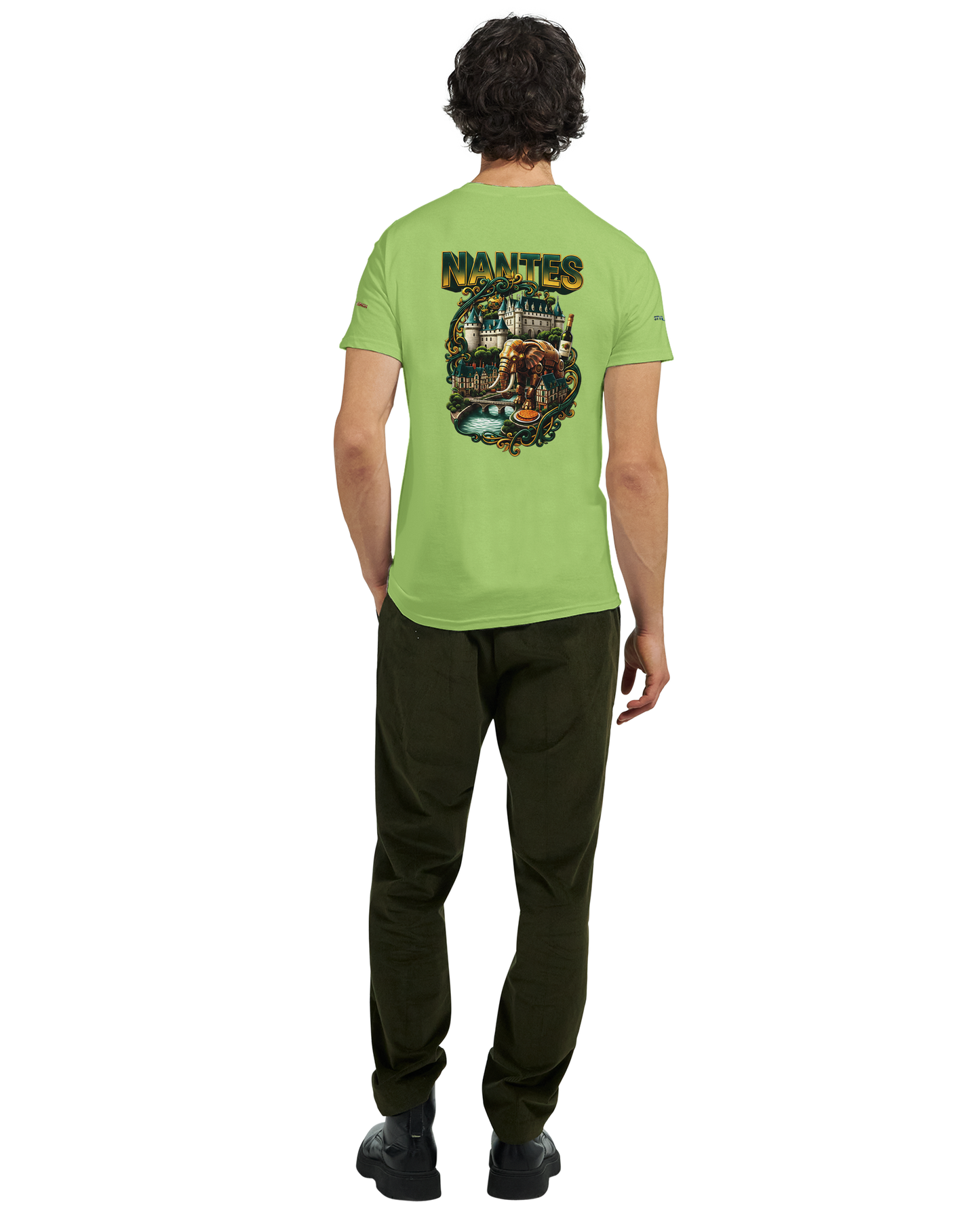 Unisex T-Shirt Nantes Stadt Frankreich | dickes Rundhals-T-Shirt | Gildan® 5000