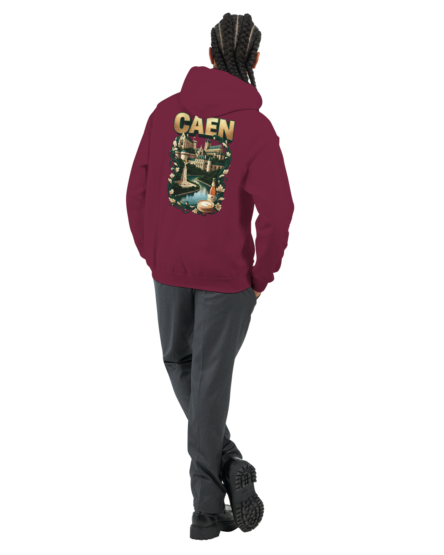 Kapuzenpullover "Caen, Stadt Frankreichs" Unisex Klassiker | Gildan® 18500