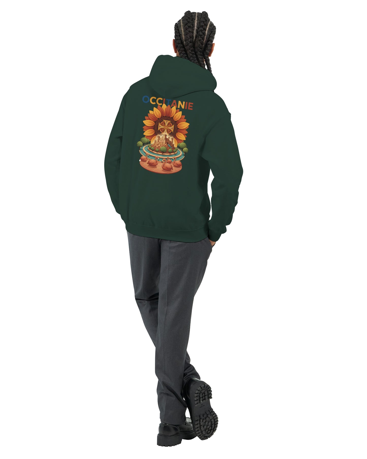 Klassischer Unisex-Kapuzenpullover Okzitanien | Gildan® 18500