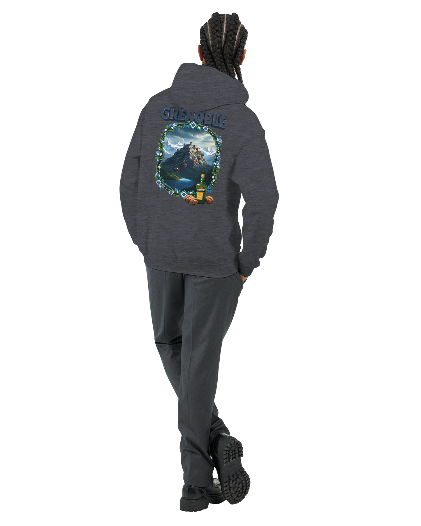 Kapuzenpullover Grenoble Stadt in Frankreich Unisex Classic | Gildan® 18500