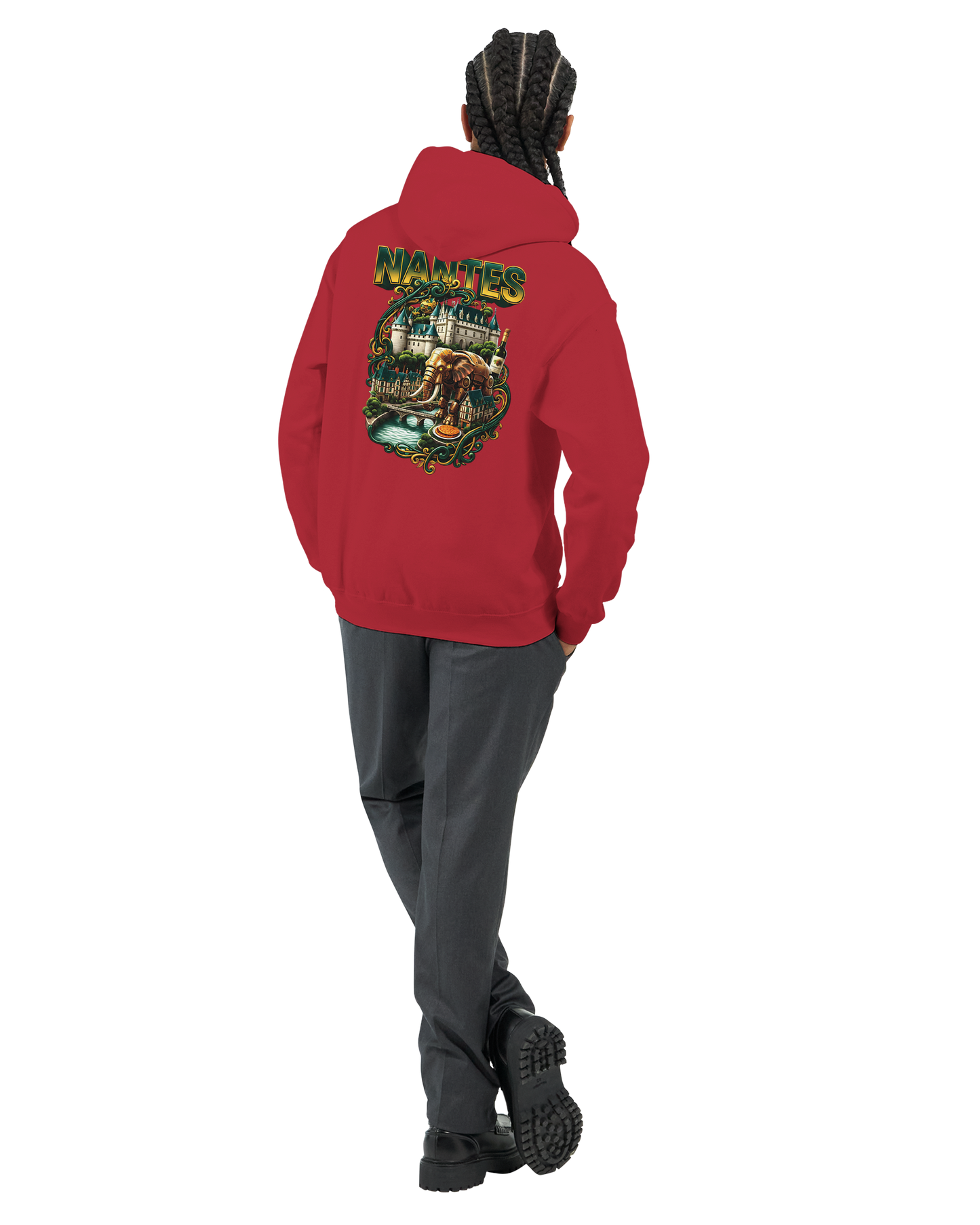 Unisex-Kapuzenpullover Nantes Stadt Frankreich klassisch | Gildan® 18500