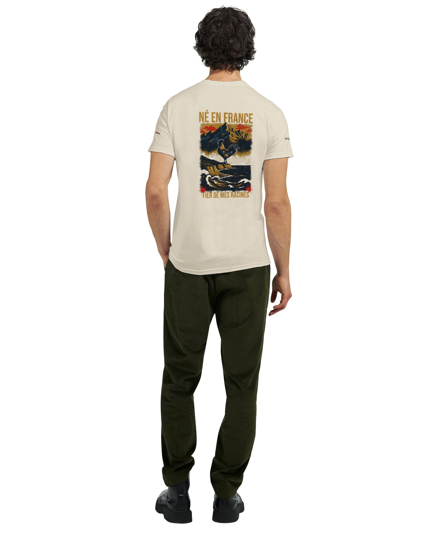 T-Shirt in Frankreich geboren dick rundhals | Gildan® 5000