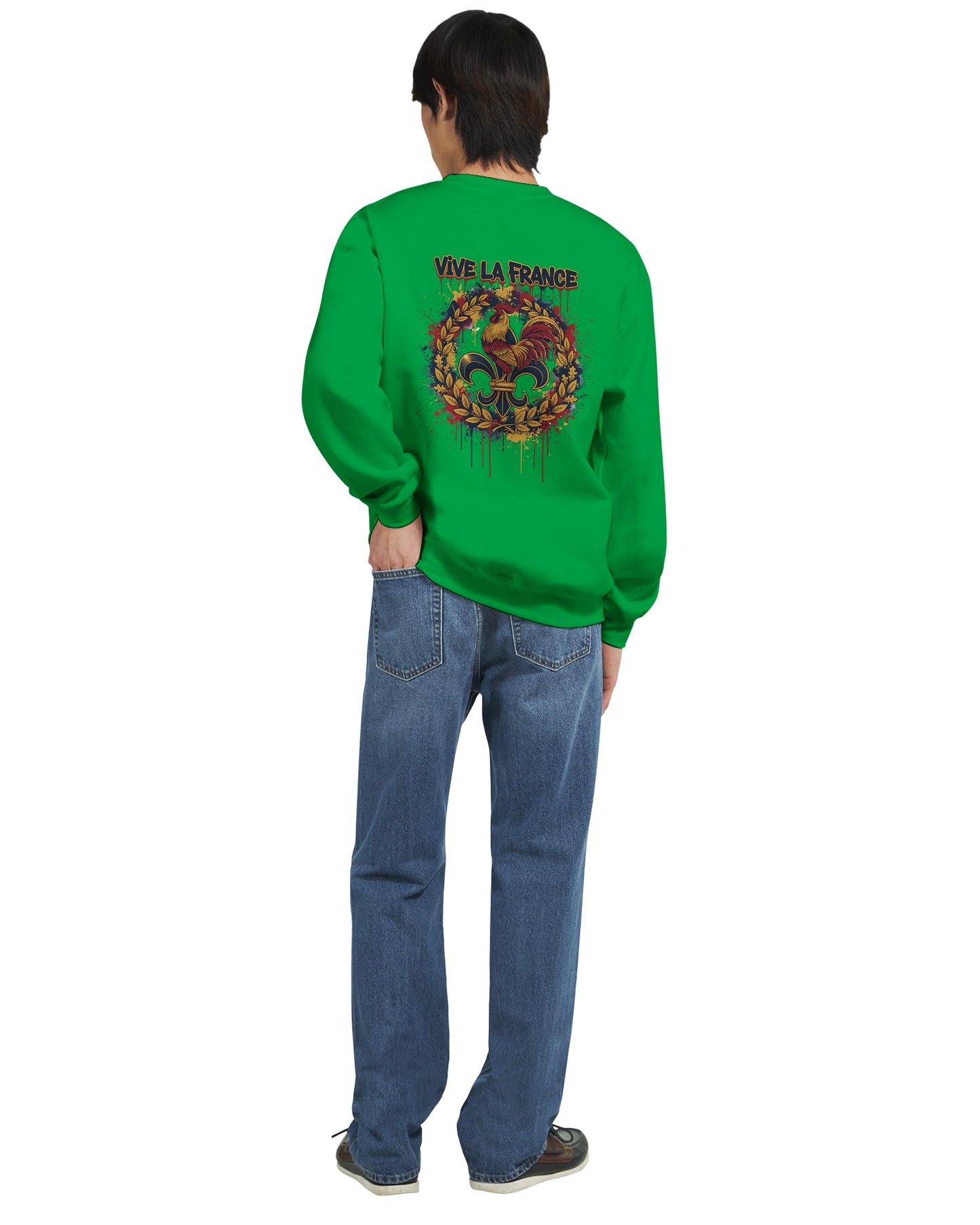 Sweat-shirt Vive la France pour Homme – Sweat à Capuche en Coton Premium