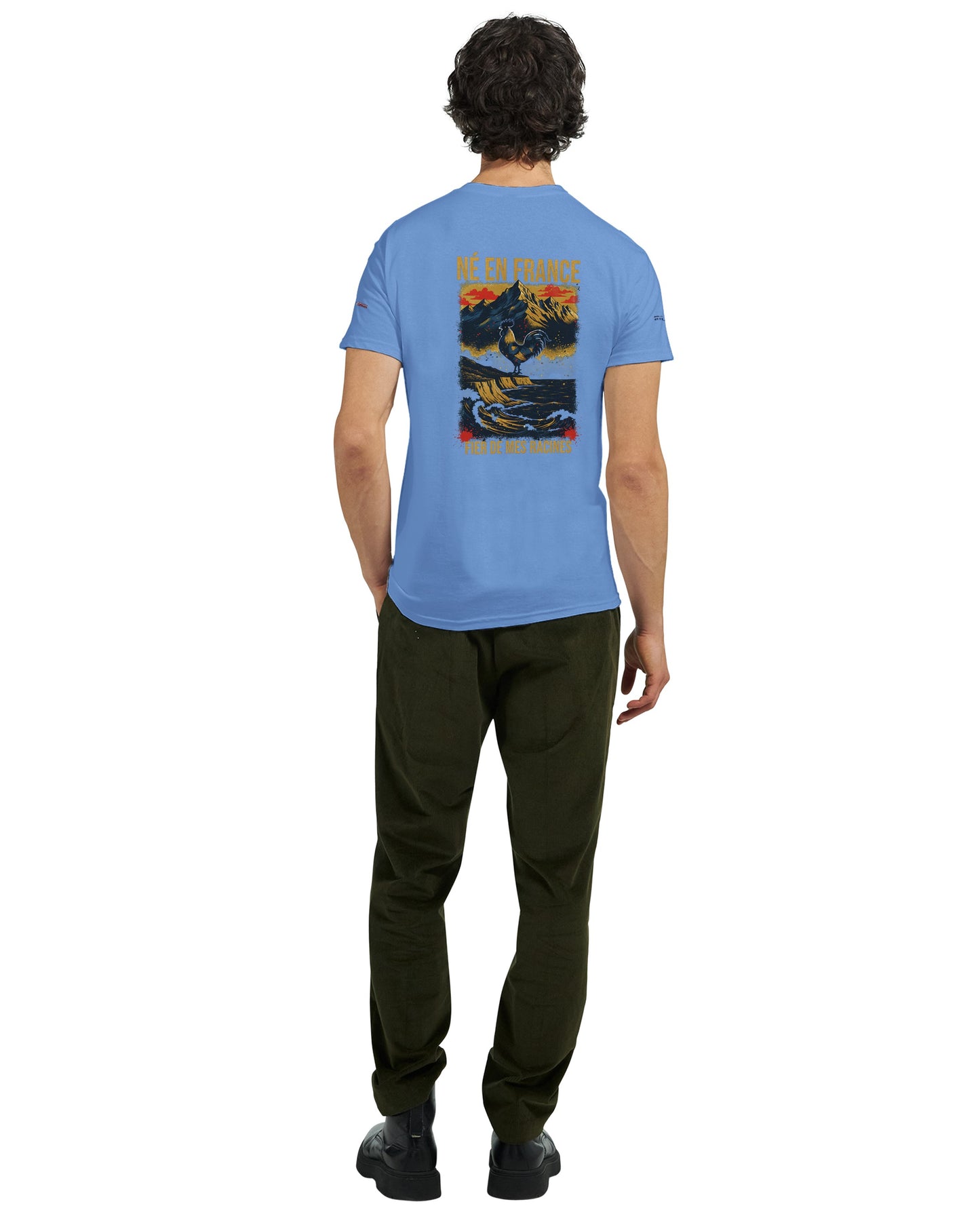 T-Shirt in Frankreich geboren dick rundhals | Gildan® 5000