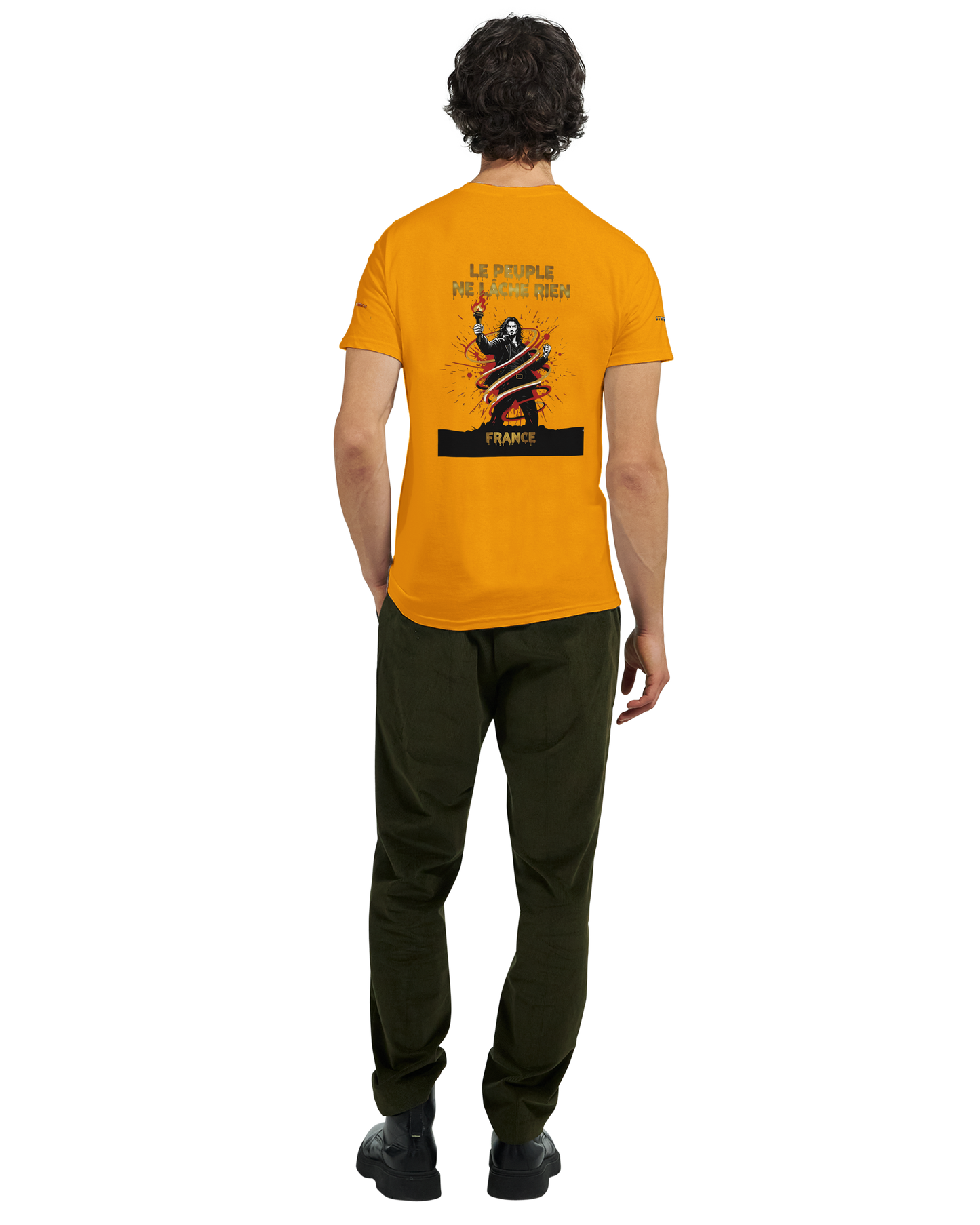 T-shirt Homme Le Peuple Ne Lâche Rien - Coton Premium