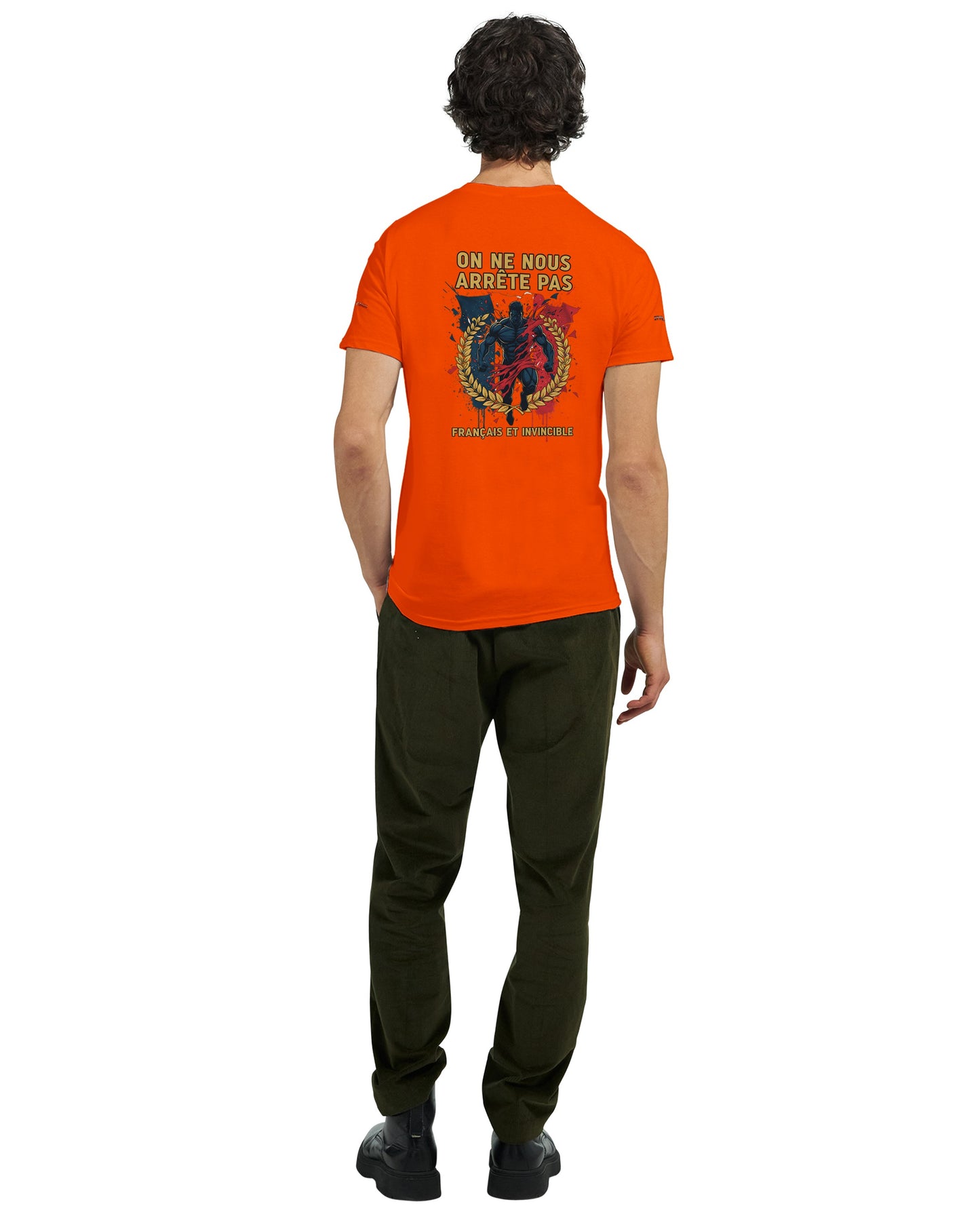 Men's "Can't Stop Us" French Style Heavyweight Crewneck T-shirt | Gildan® 5000