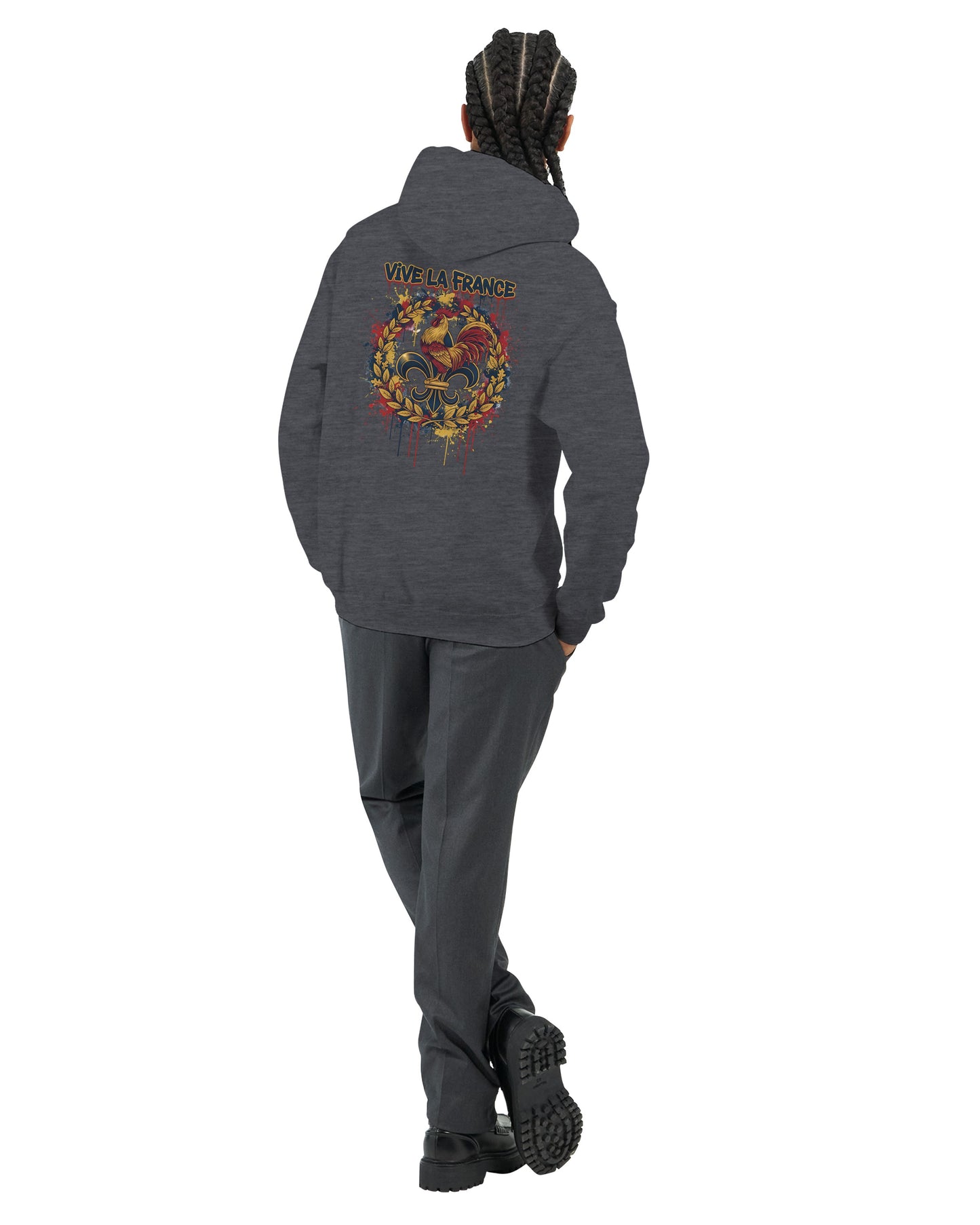 Sweat à capuche Vive la France – Hoodie Premium pour Homme