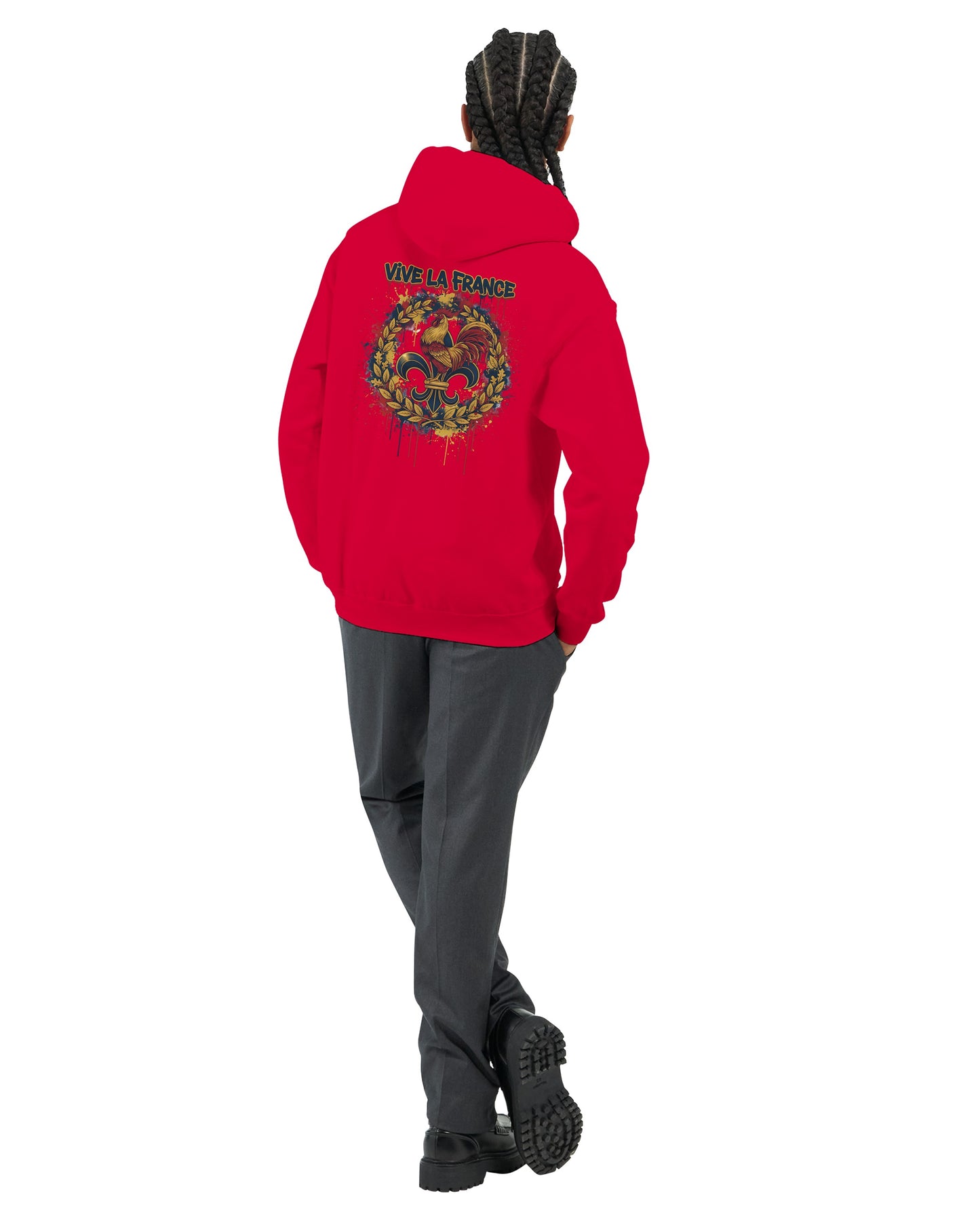 Sweat à capuche Vive la France – Hoodie Premium pour Homme