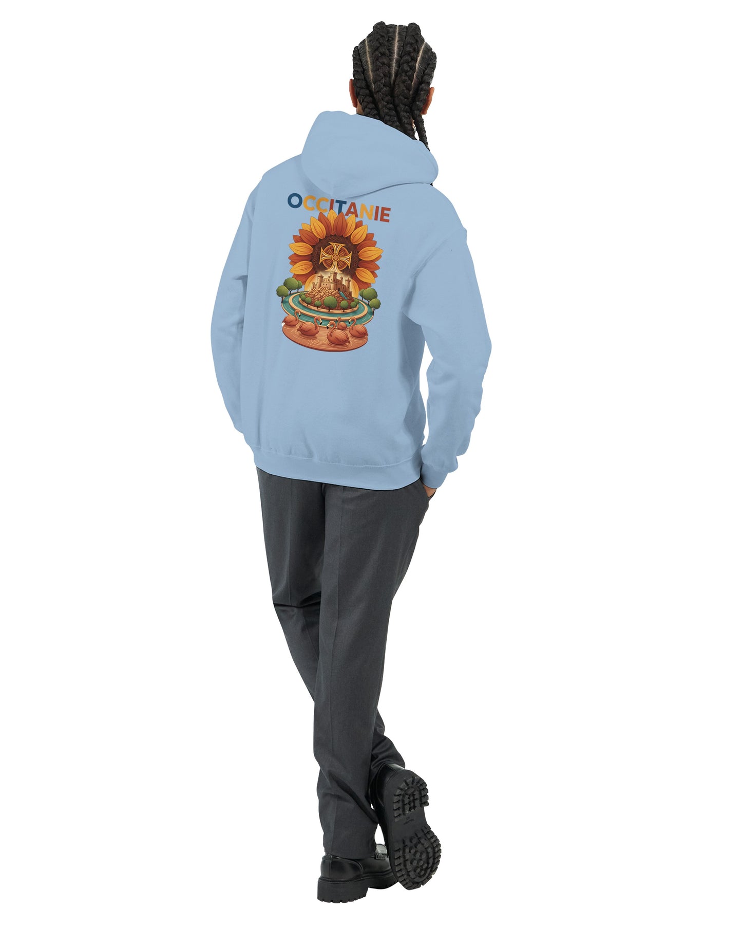 Klassischer Unisex-Kapuzenpullover Okzitanien | Gildan® 18500