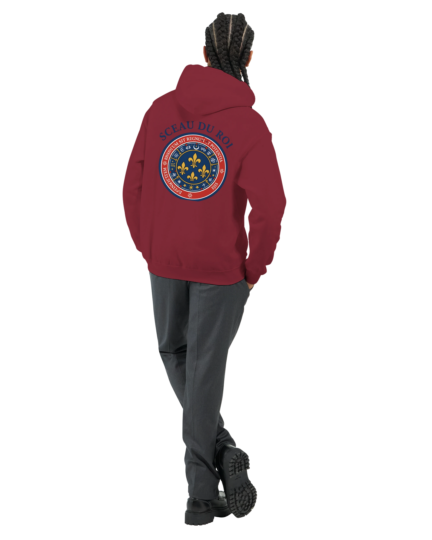Herren-Kapuzenpullover „Siegel des Königs“ klassisch | Gildan® 18500