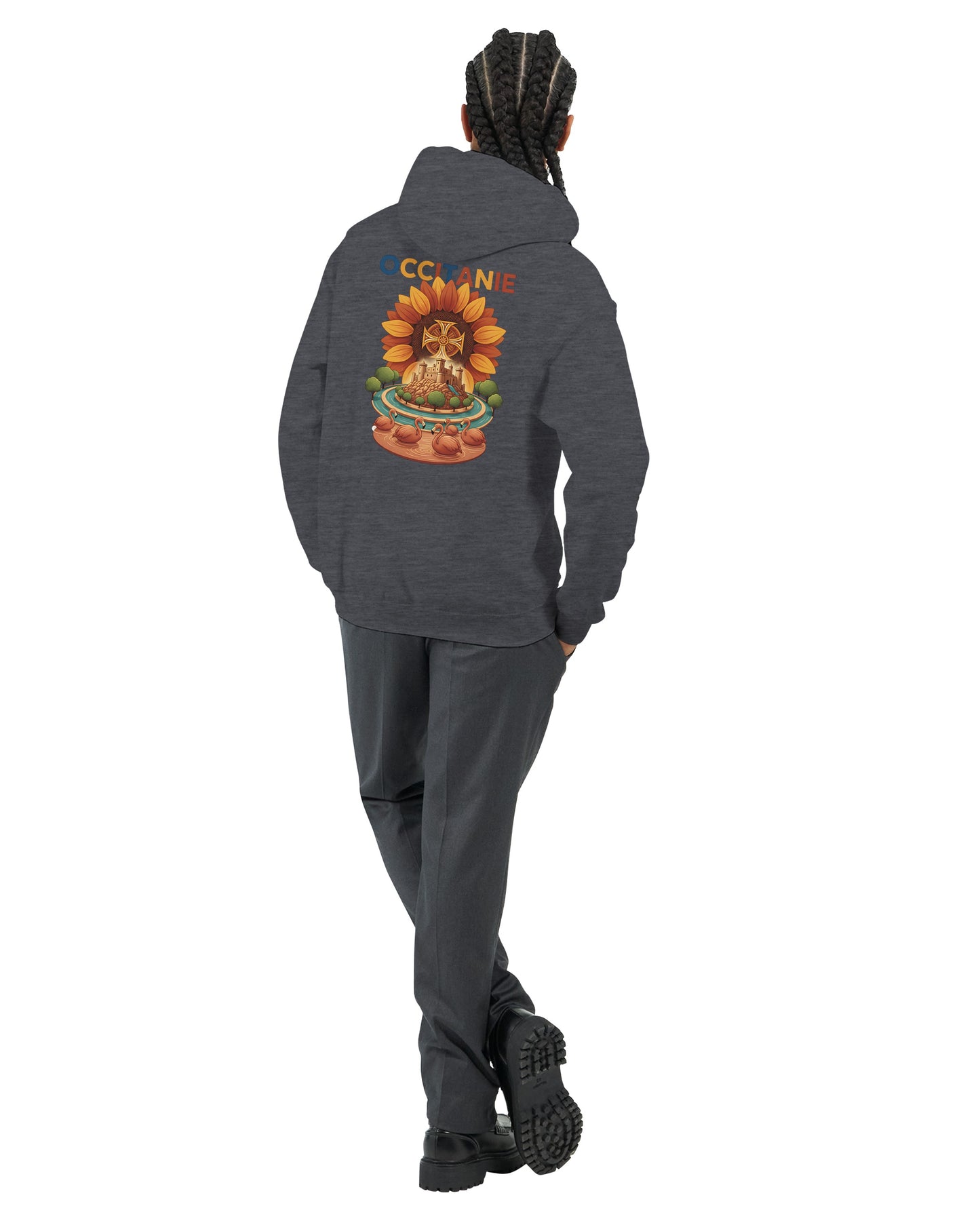 Klassischer Unisex-Kapuzenpullover Okzitanien | Gildan® 18500