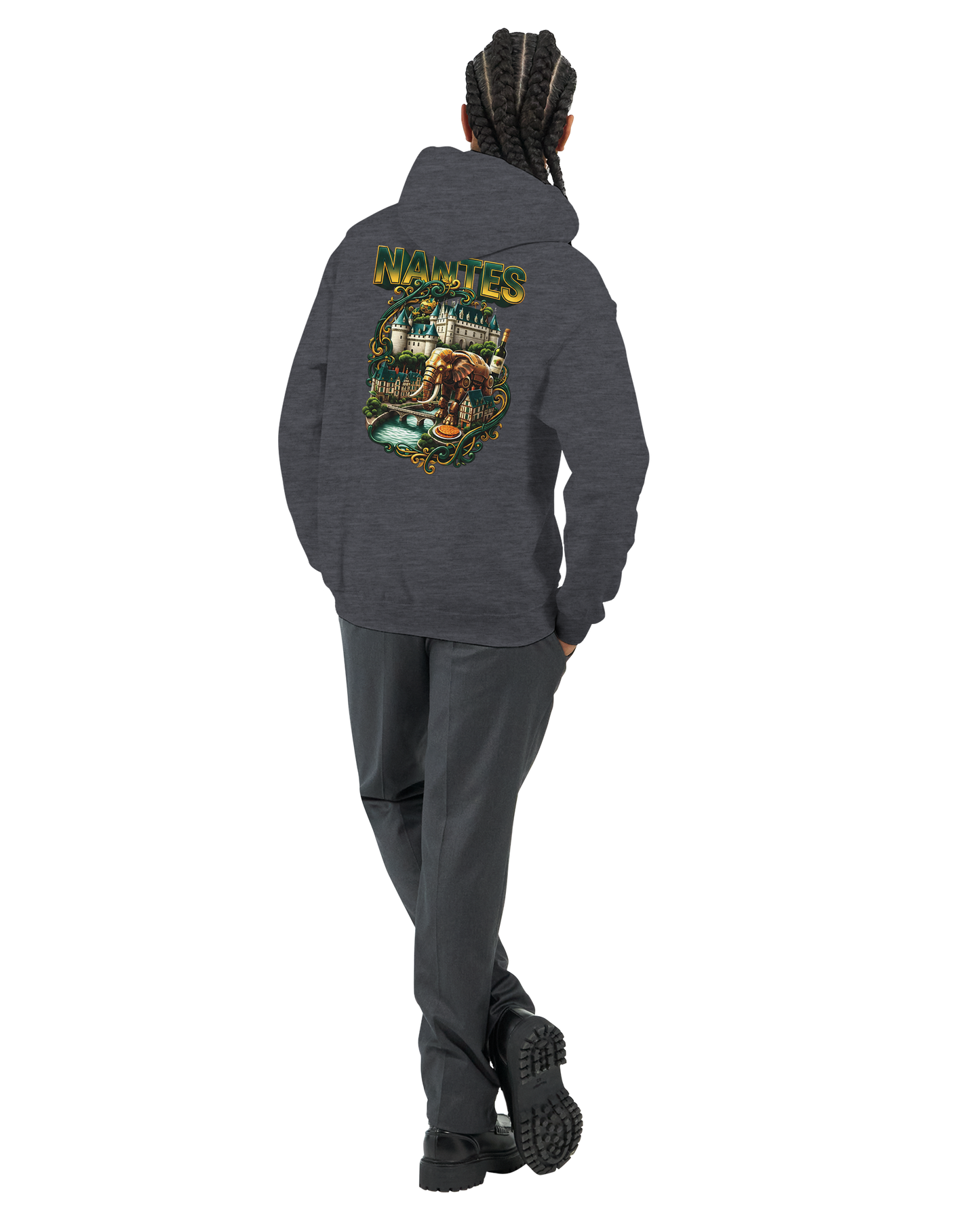 Unisex-Kapuzenpullover Nantes Stadt Frankreich klassisch | Gildan® 18500